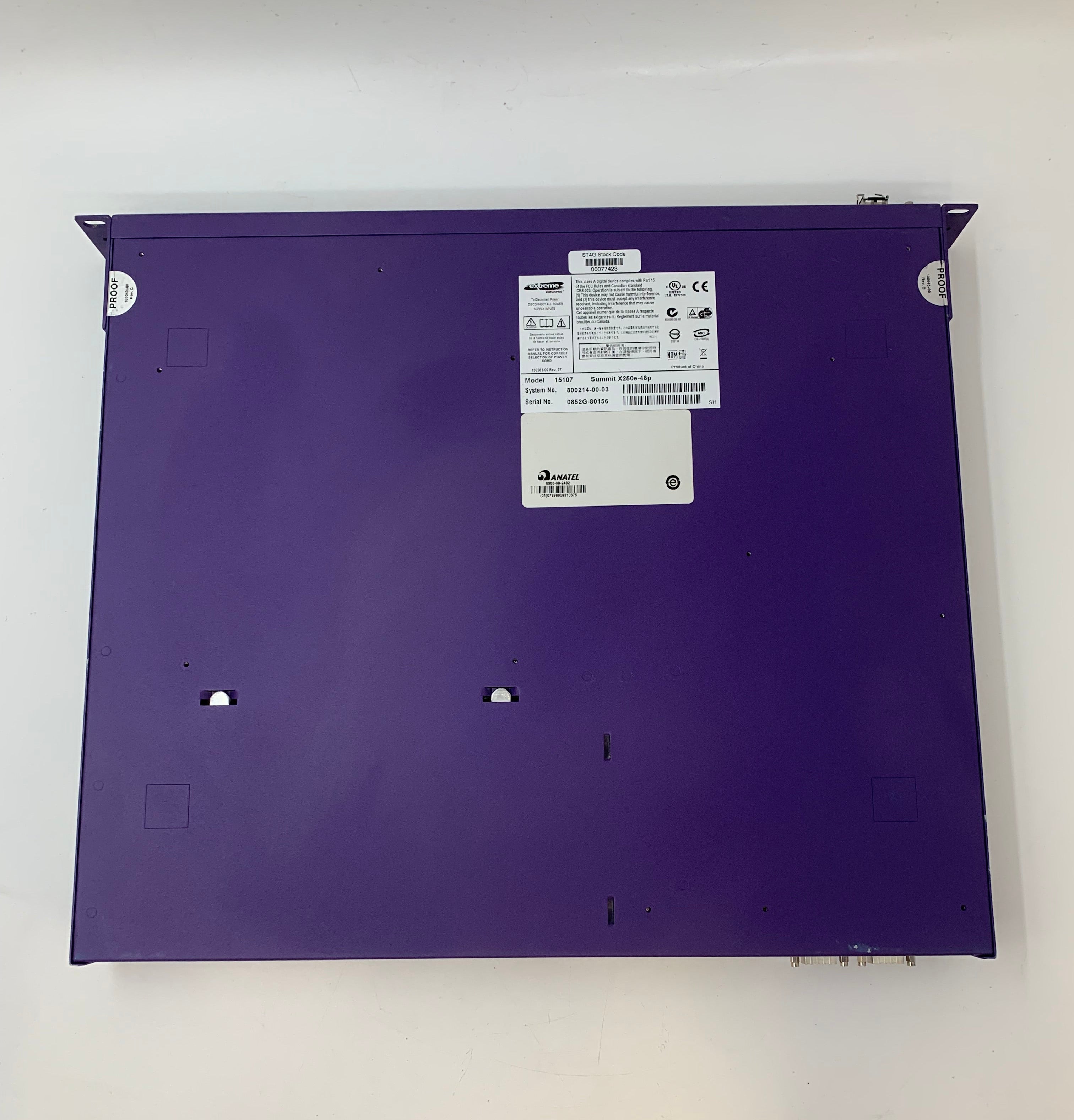 Extreme Summit 48 Port Network Switch | X250e-48p | 100Mbps | PoE