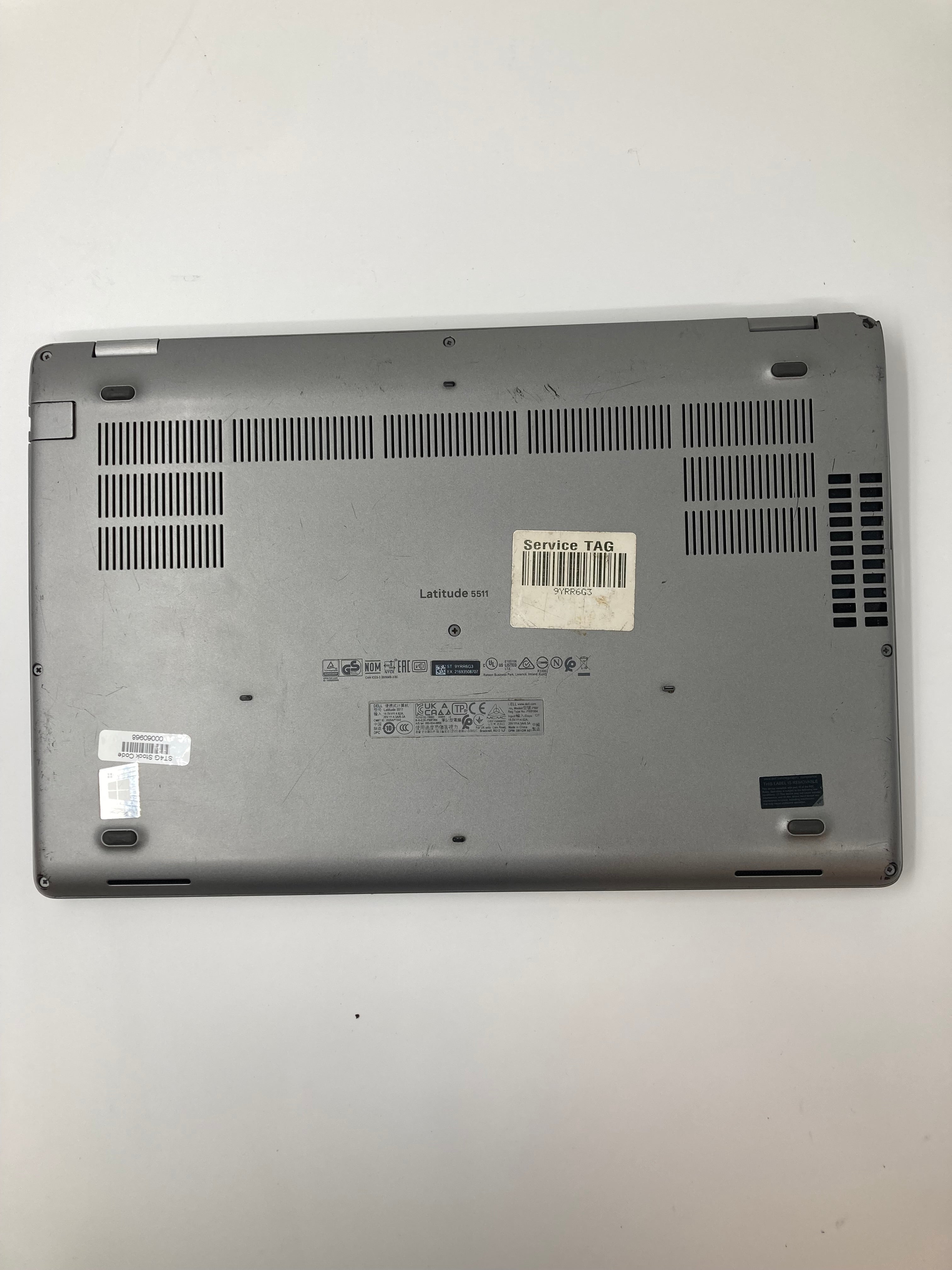 Dell Laptop Latitude 5511 15" Screen i5 10th Gen 8GB RAM No SSD No OS *Spares*