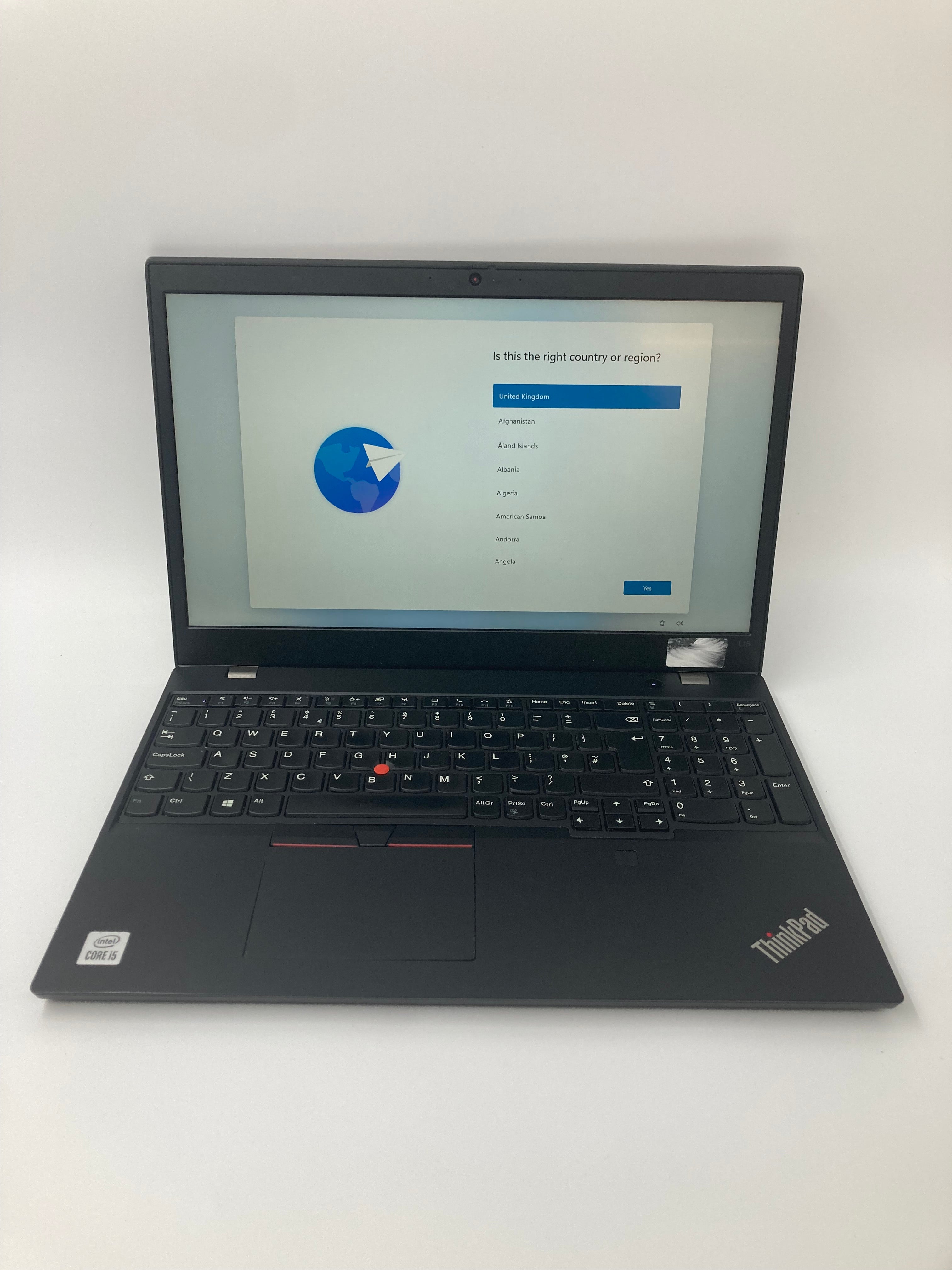 Lenovo Laptop ThinkPad L15 G1 15" i5 10th Gen 8GB RAM 256GB SSD W11 *Spares*