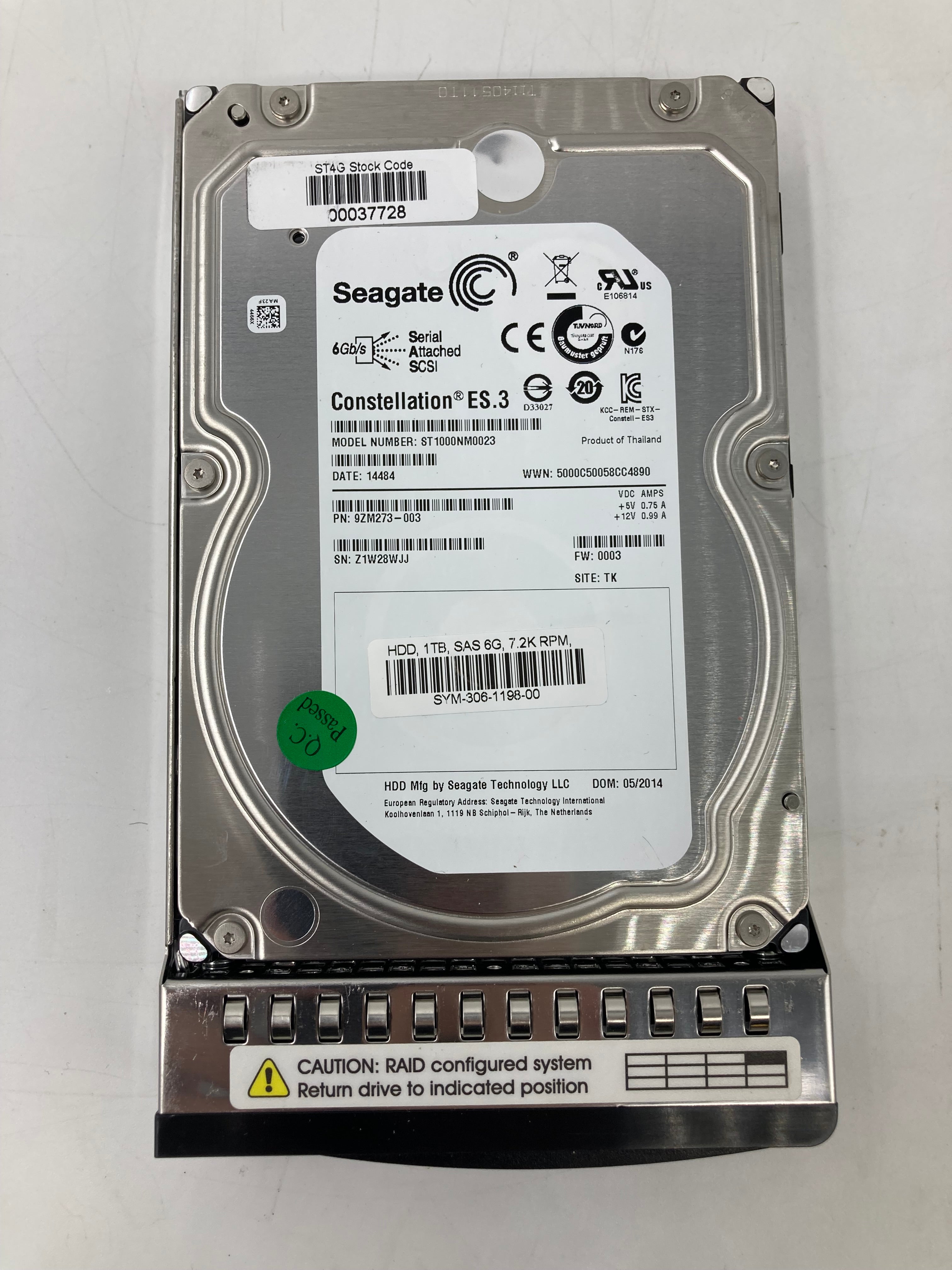 Batch of 10 3.5" SAS 1TB Hard Disk Drives - Mixed Brands