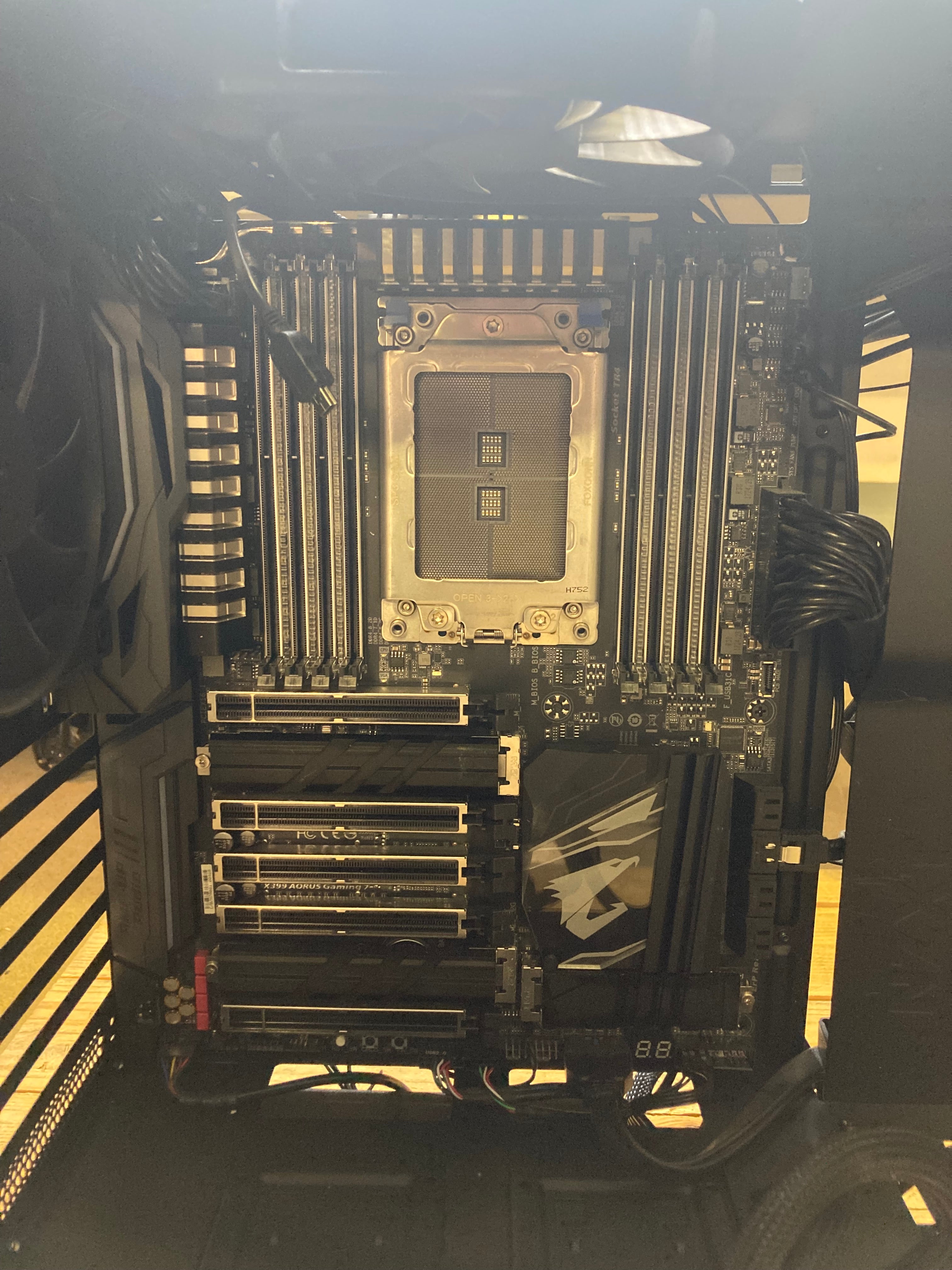 NZXT Desktop Gaming PC Case X399 Aorus Motherboard EVGA 1200W PSU *Spares*