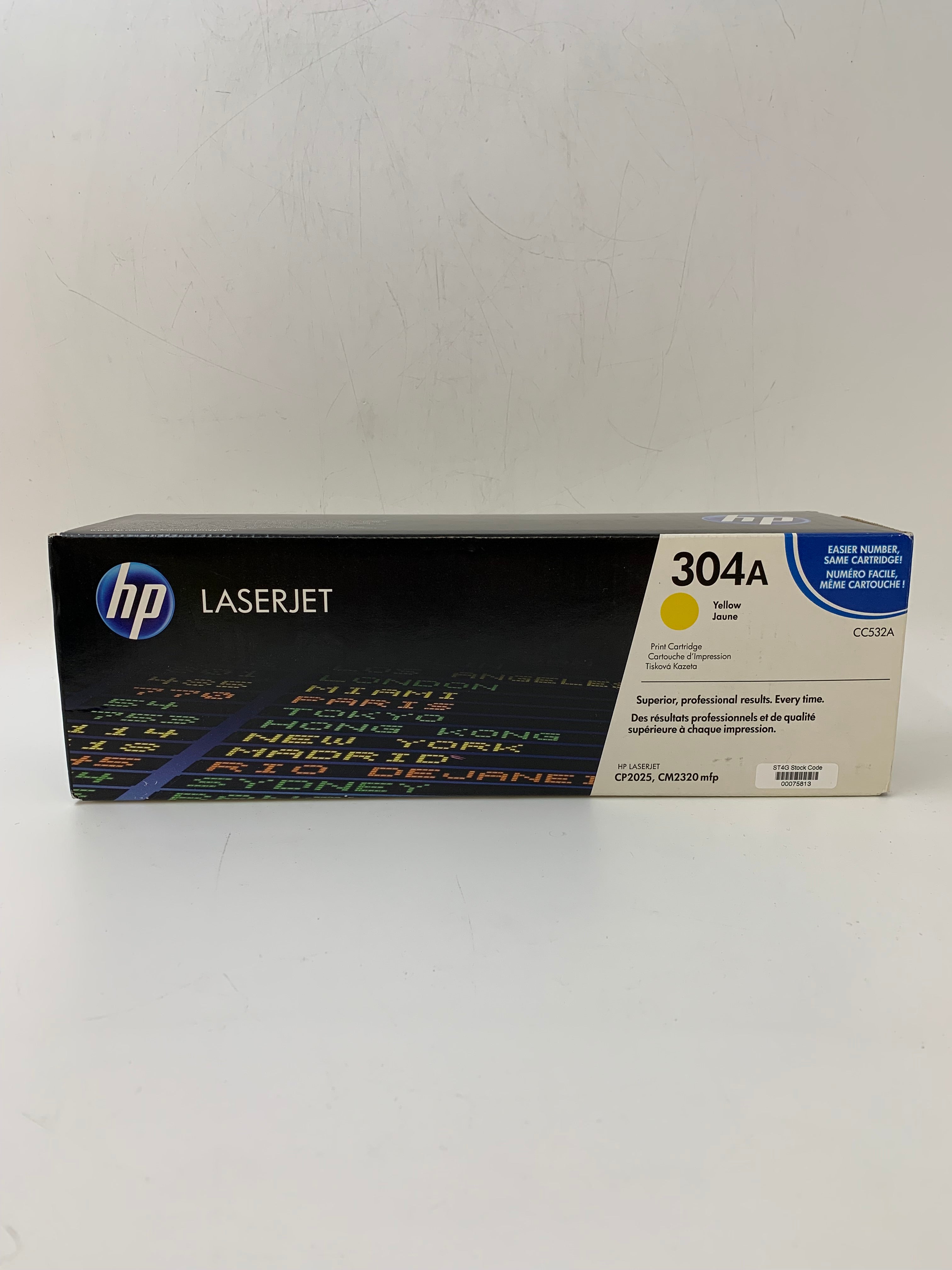 HP 304A Yellow Original LaserJet Toner Cartridge CC532A | New And Sealed In Box
