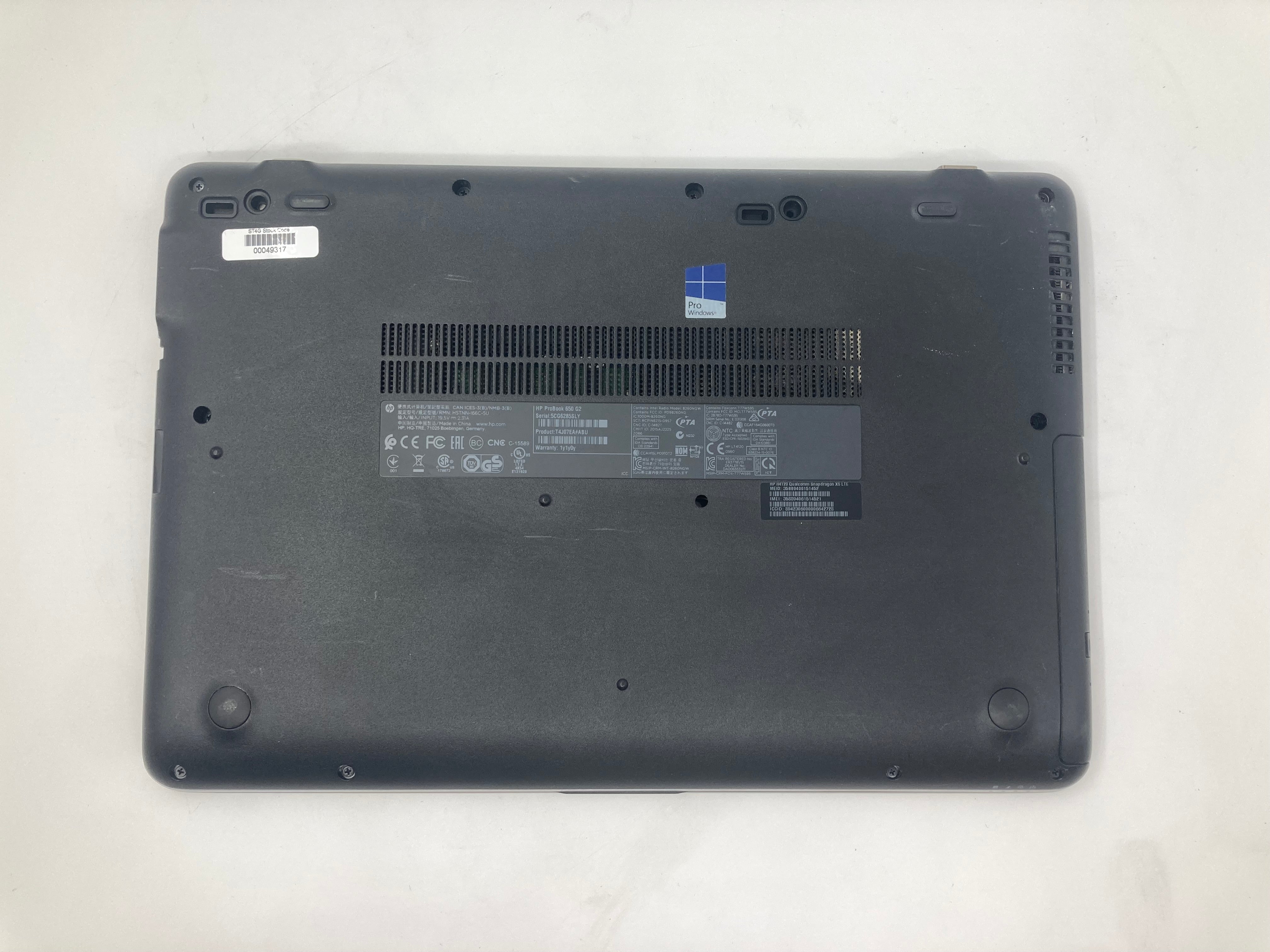 HP Laptop ProBook 650 G2 i5 6th Gen 8GB RAM No HDD No OS *Spares* #3