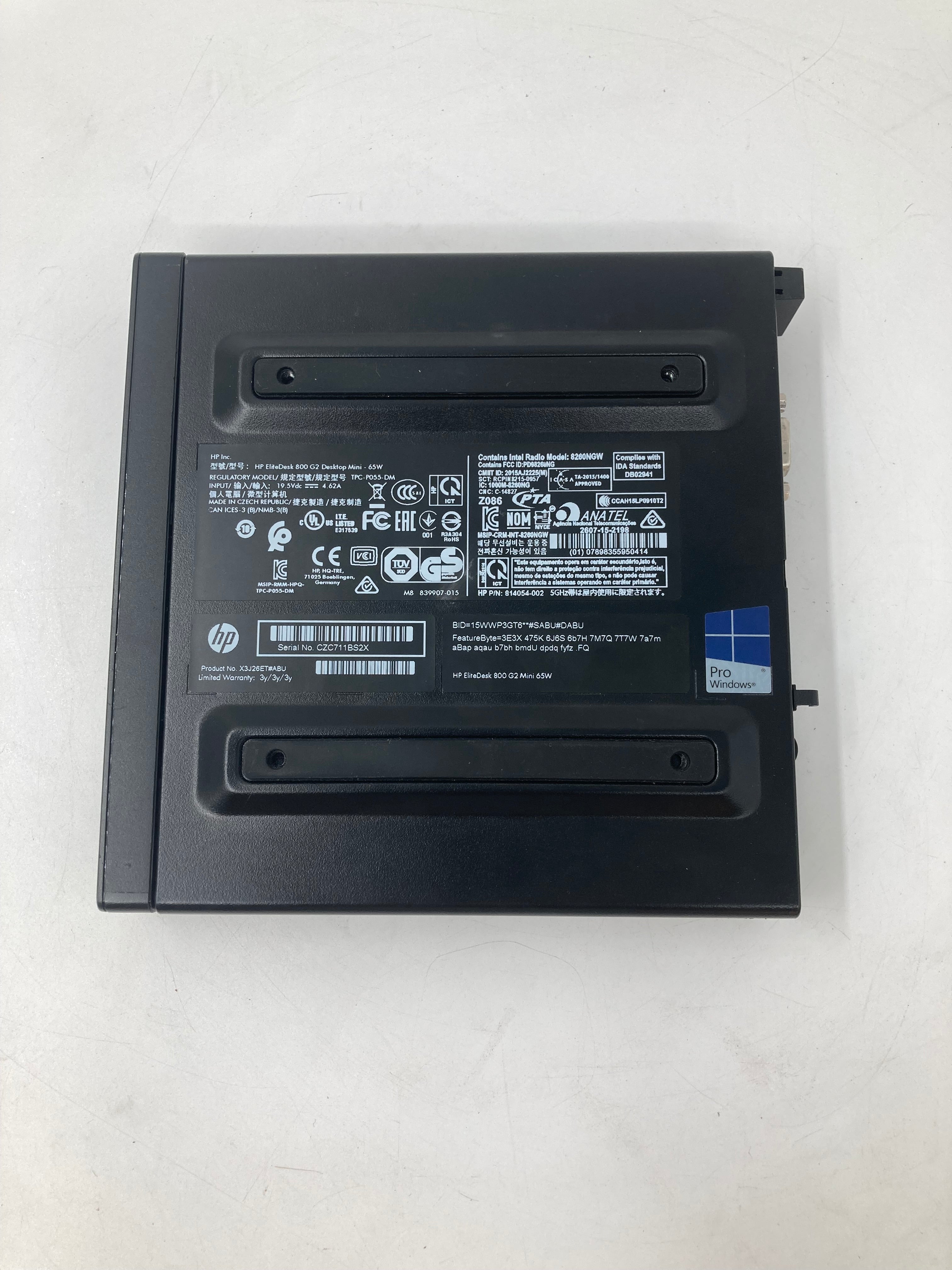 HP EliteDesk 800 G2 Desktop Mini PC i7 6th Gen 8GB RAM No SSD 65W