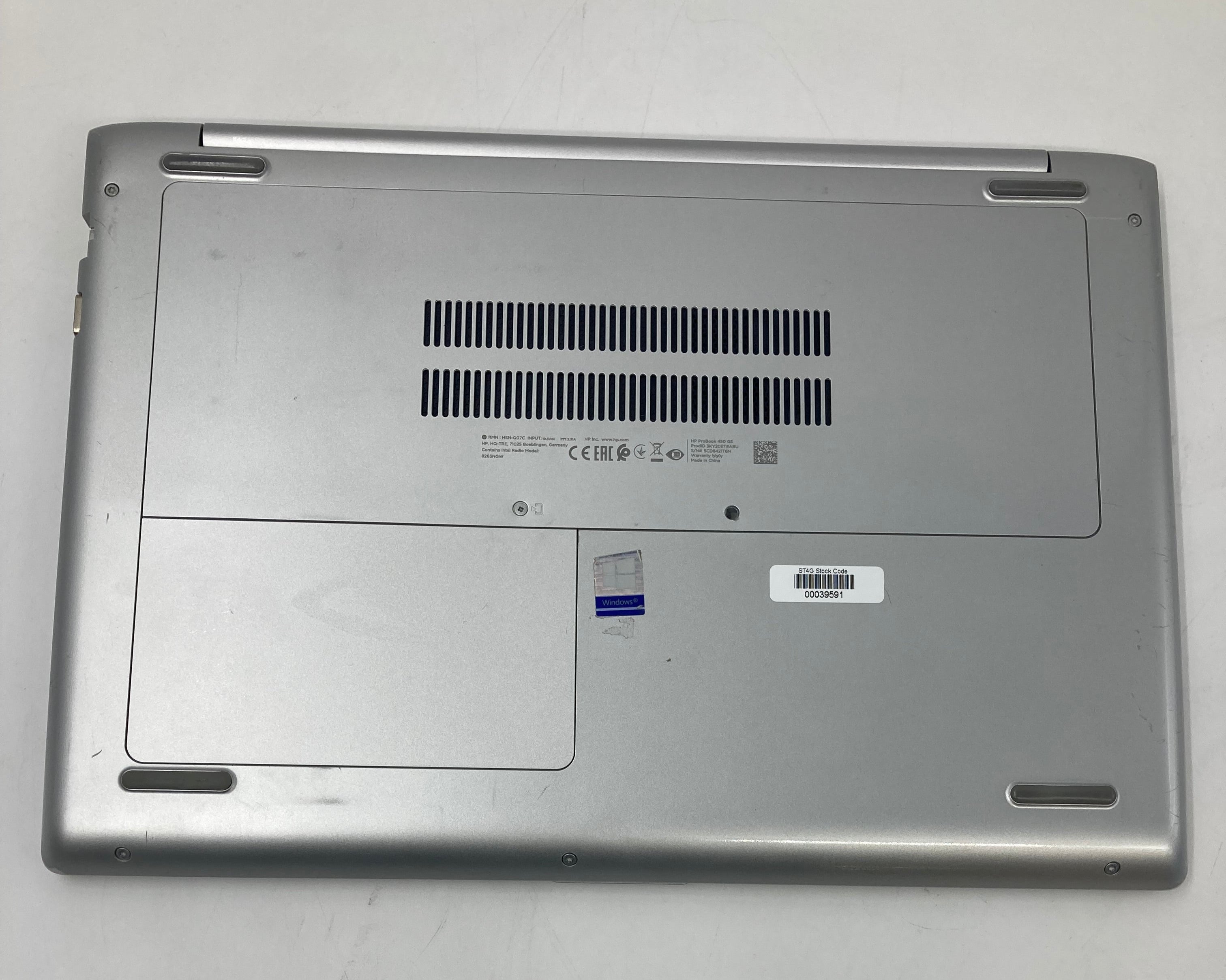 HP Laptop ProBook 450 G5 15.6" i5-8250U 16GB RAM 256GB SSD W11 OS
