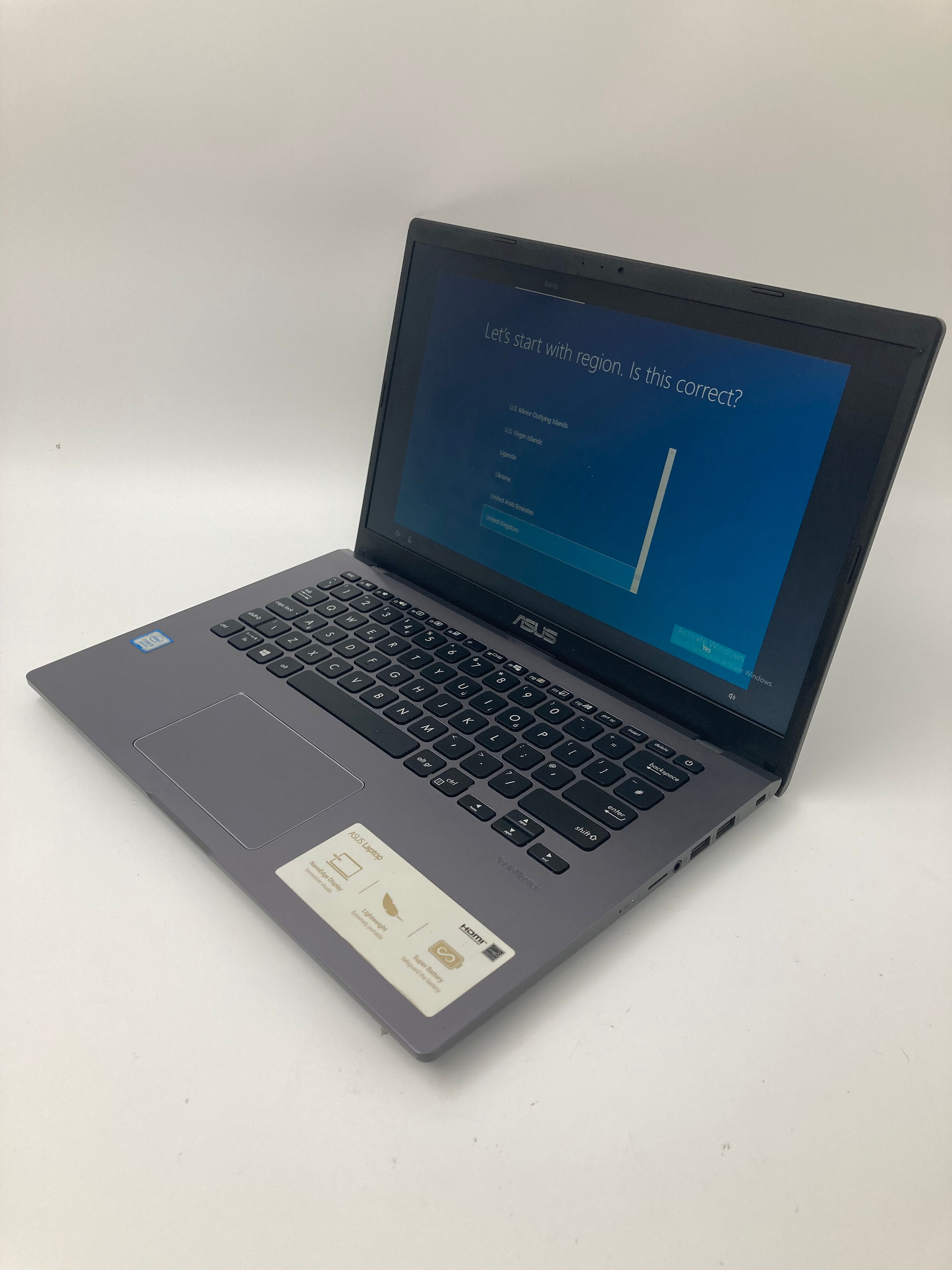 Asus Laptop X409FA 14" Screen i5 8th Gen 8GB RAM 256GB SSD W10