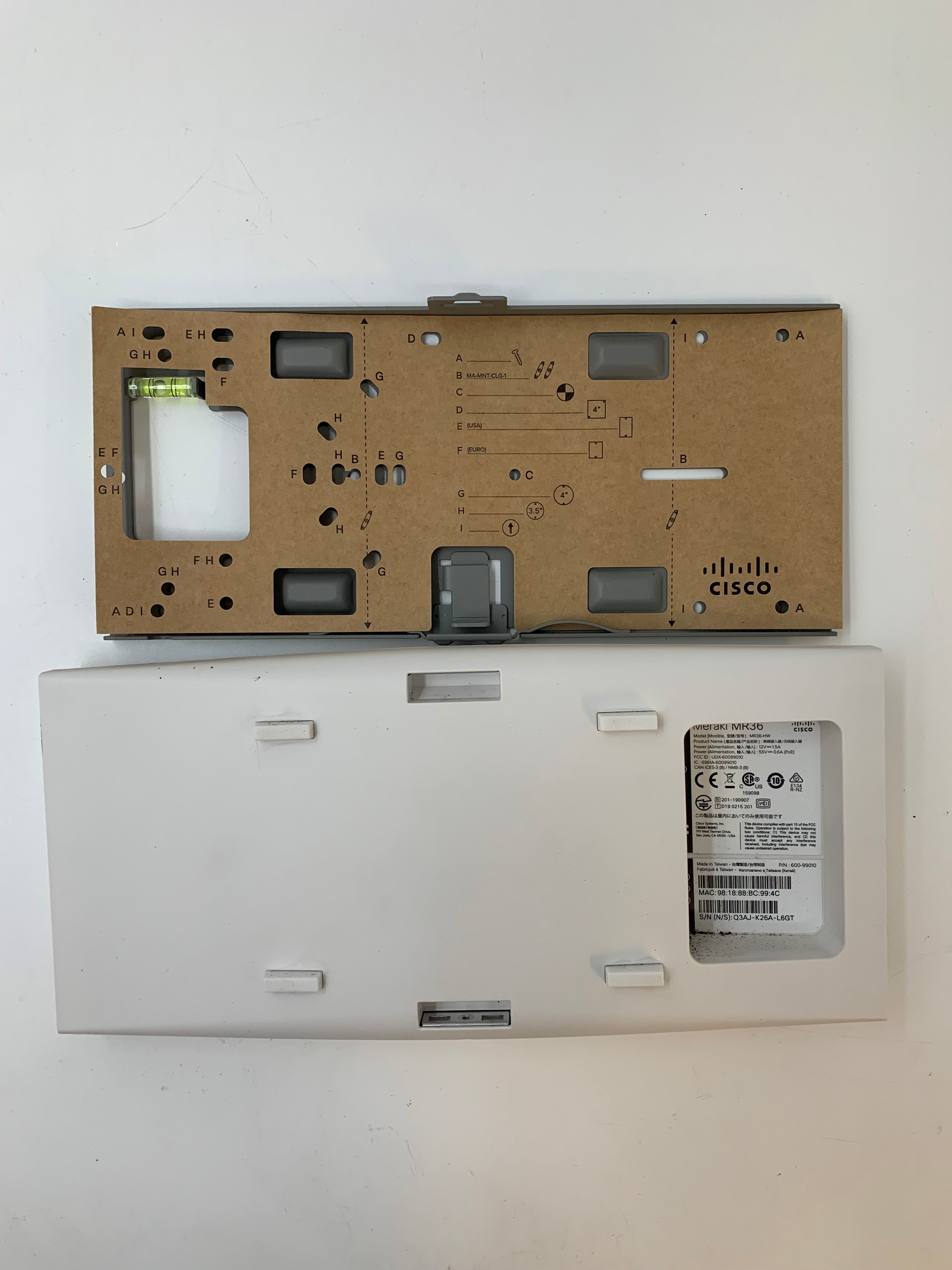 Cisco Meraki MR36 | Indoor Wall-Mountable Wireless WiFi Access Point Unclaimed