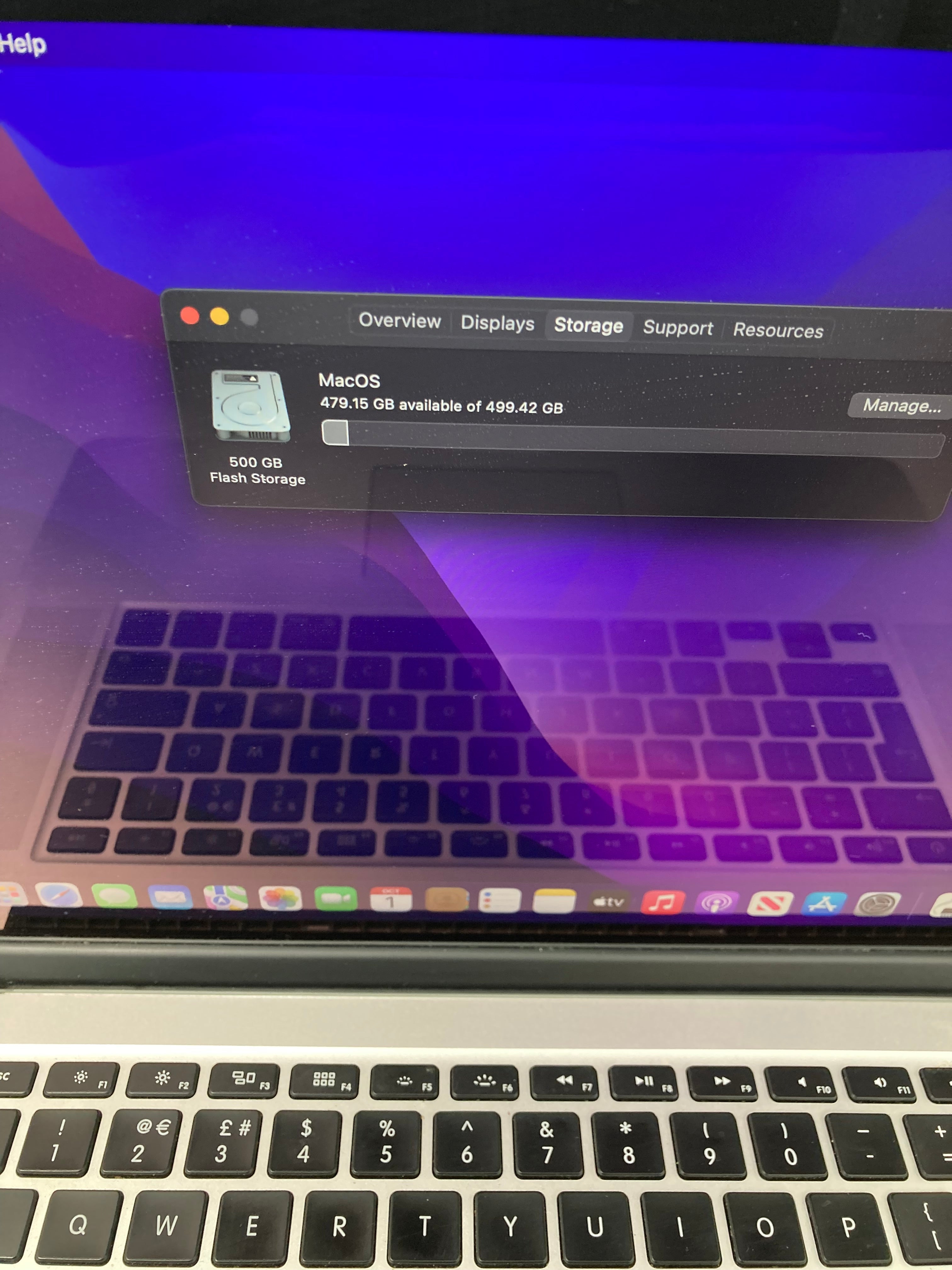 Apple MacBook Pro 2015 15" A1398 EMC 2909 i7 16GB RAM 512GB SSD OS Monterey