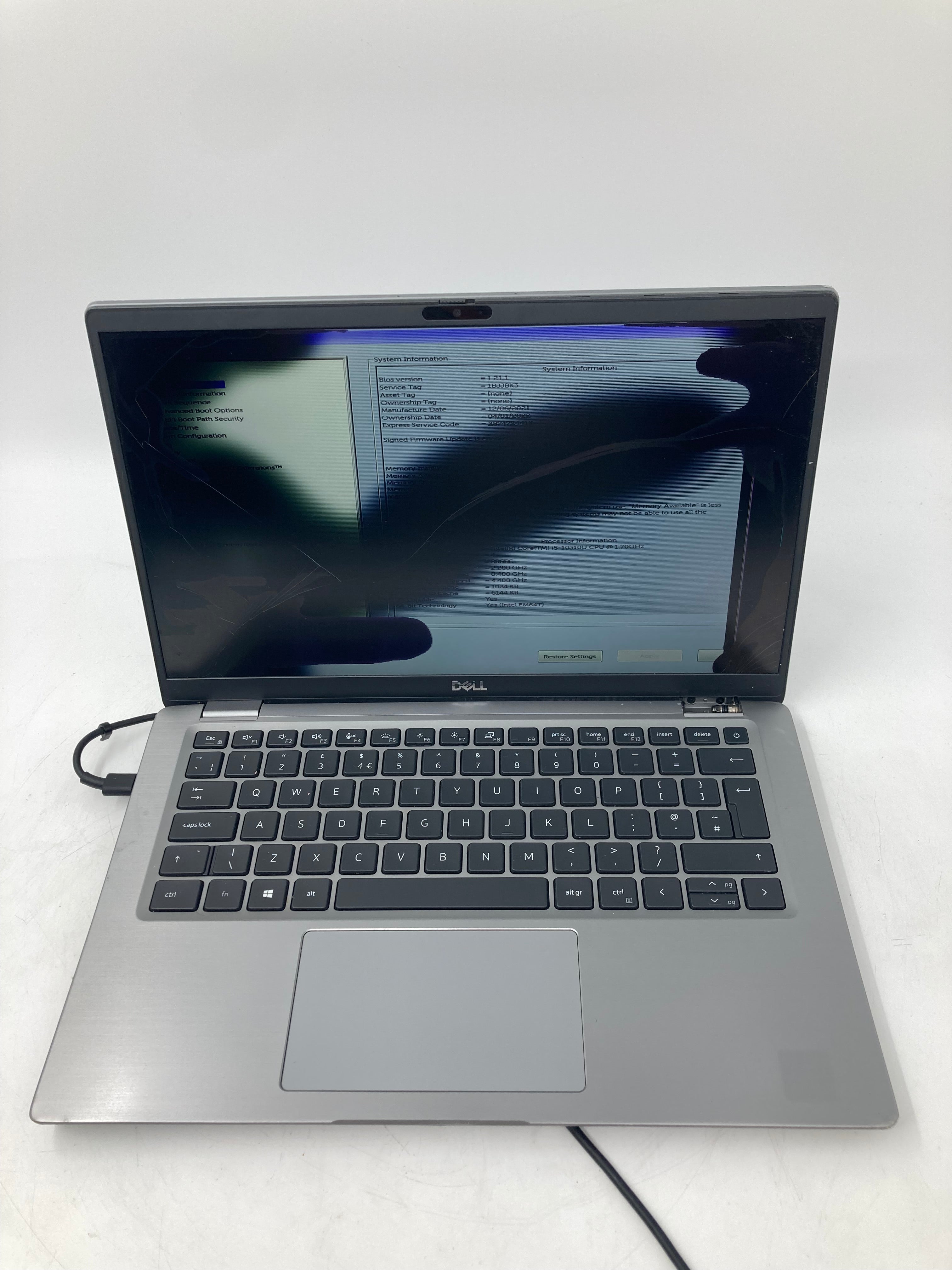 Dell Laptop Latitude 7410 14" i5 10th Gen 8GB RAM No HDD No OS *Spares*