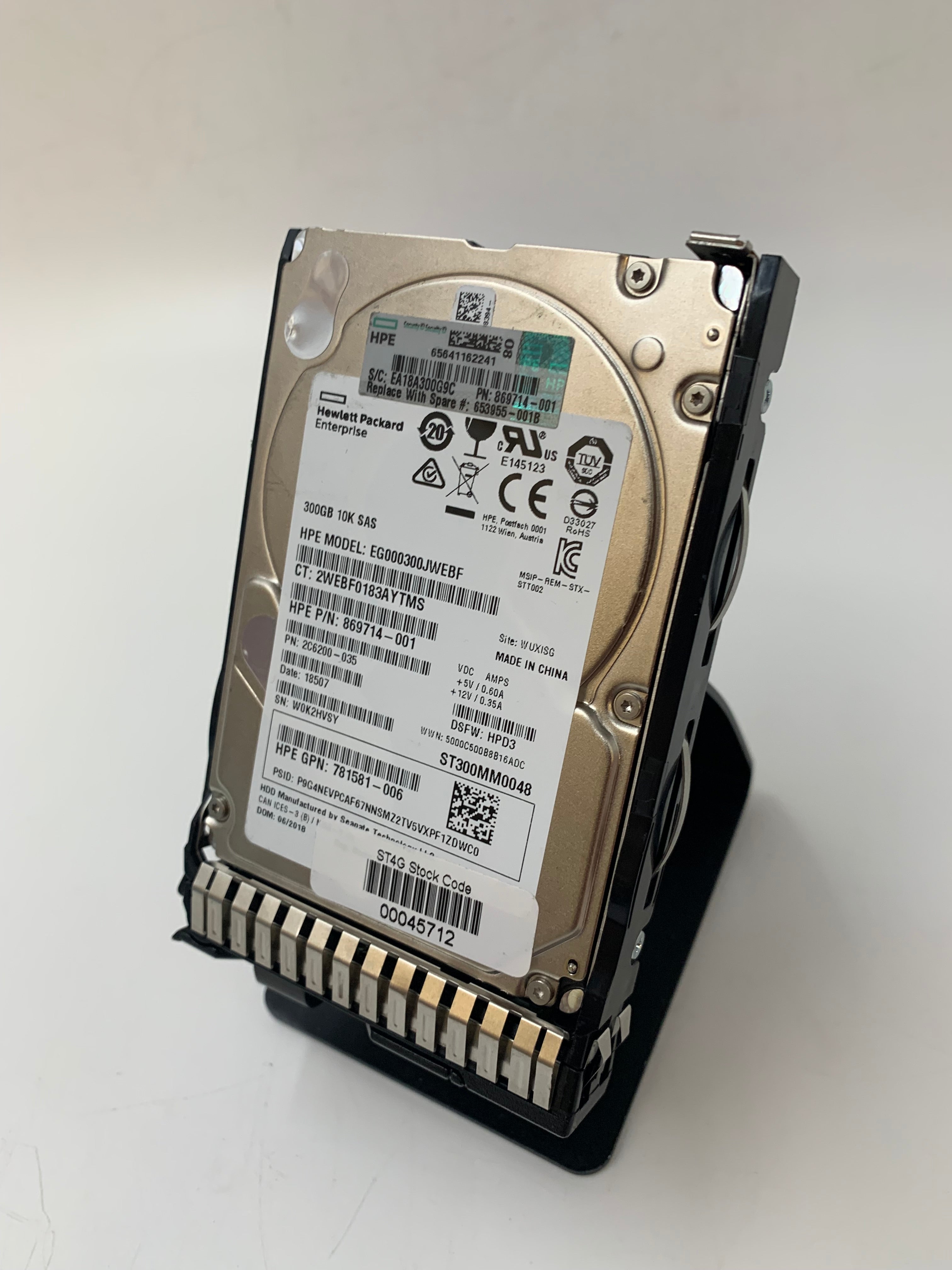 HP Hard Disk Drives | 300GB | SAS | 2.5 inch | 6/12Gbps | 10K RPM | Lot of 6