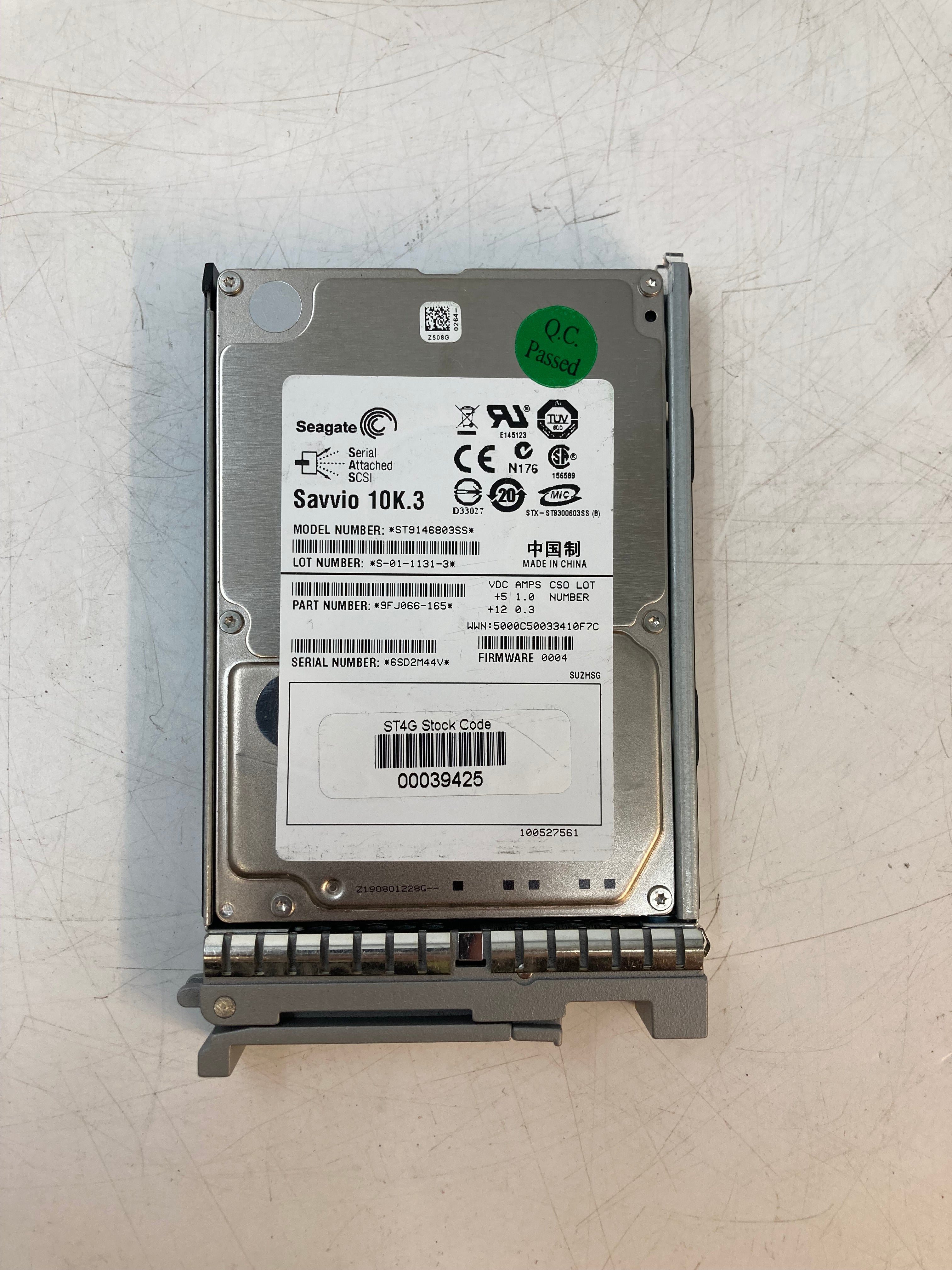 Seagate | 5 x 146GB | 2.5 inch | SAS | ST9146803SS | 10K RPM | 6Gbps