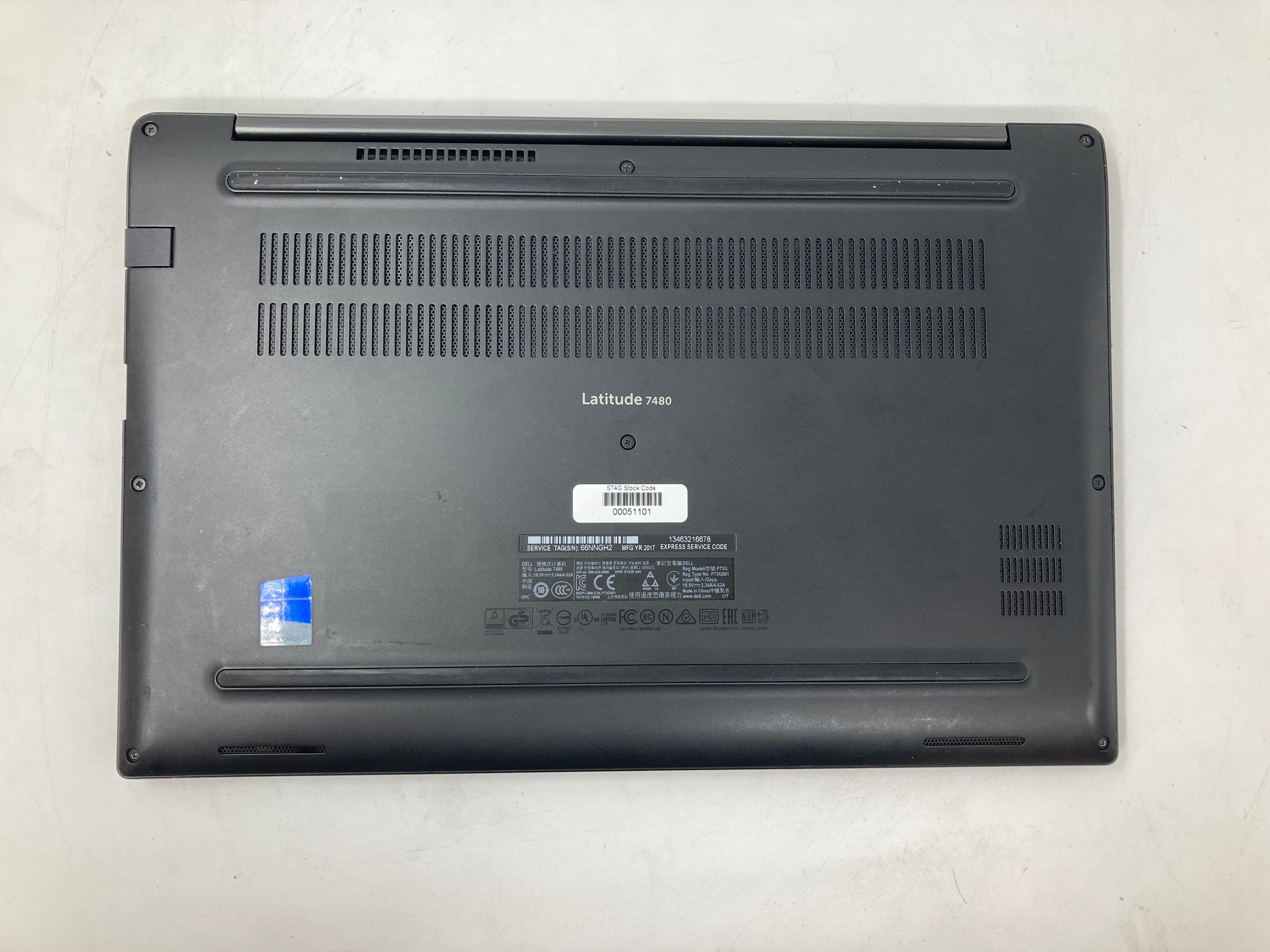 Dell Laptop Latitude 7480 14" i5 6th Gen 8GB RAM 256GB SSD No OS