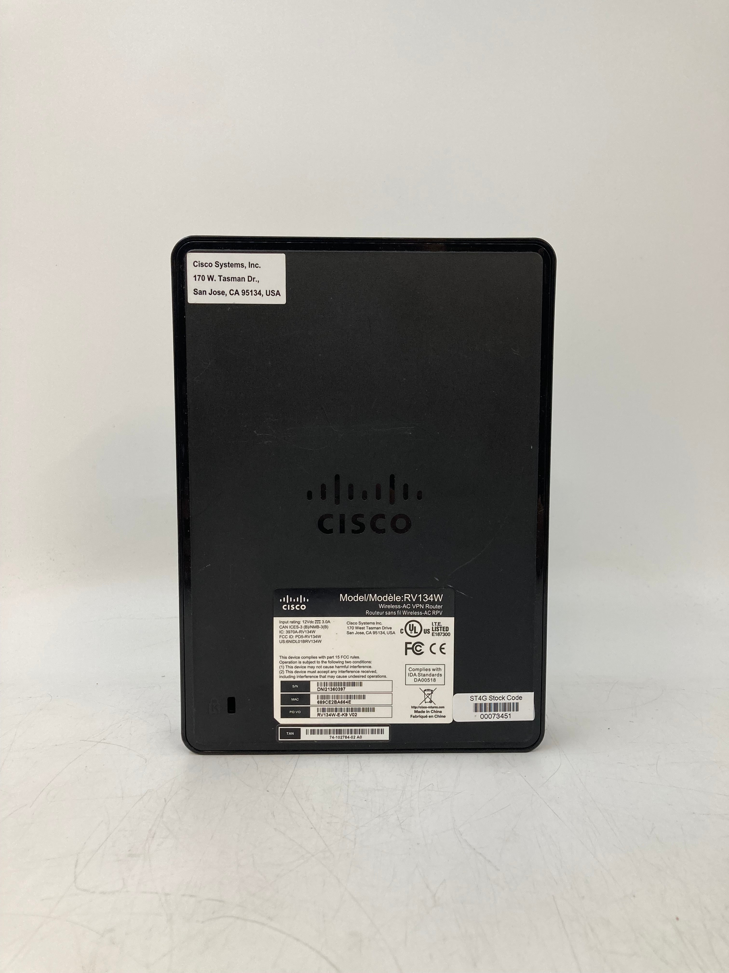 Cisco RV134W VDSL2 Wireless-AC VPN Router Refurbished