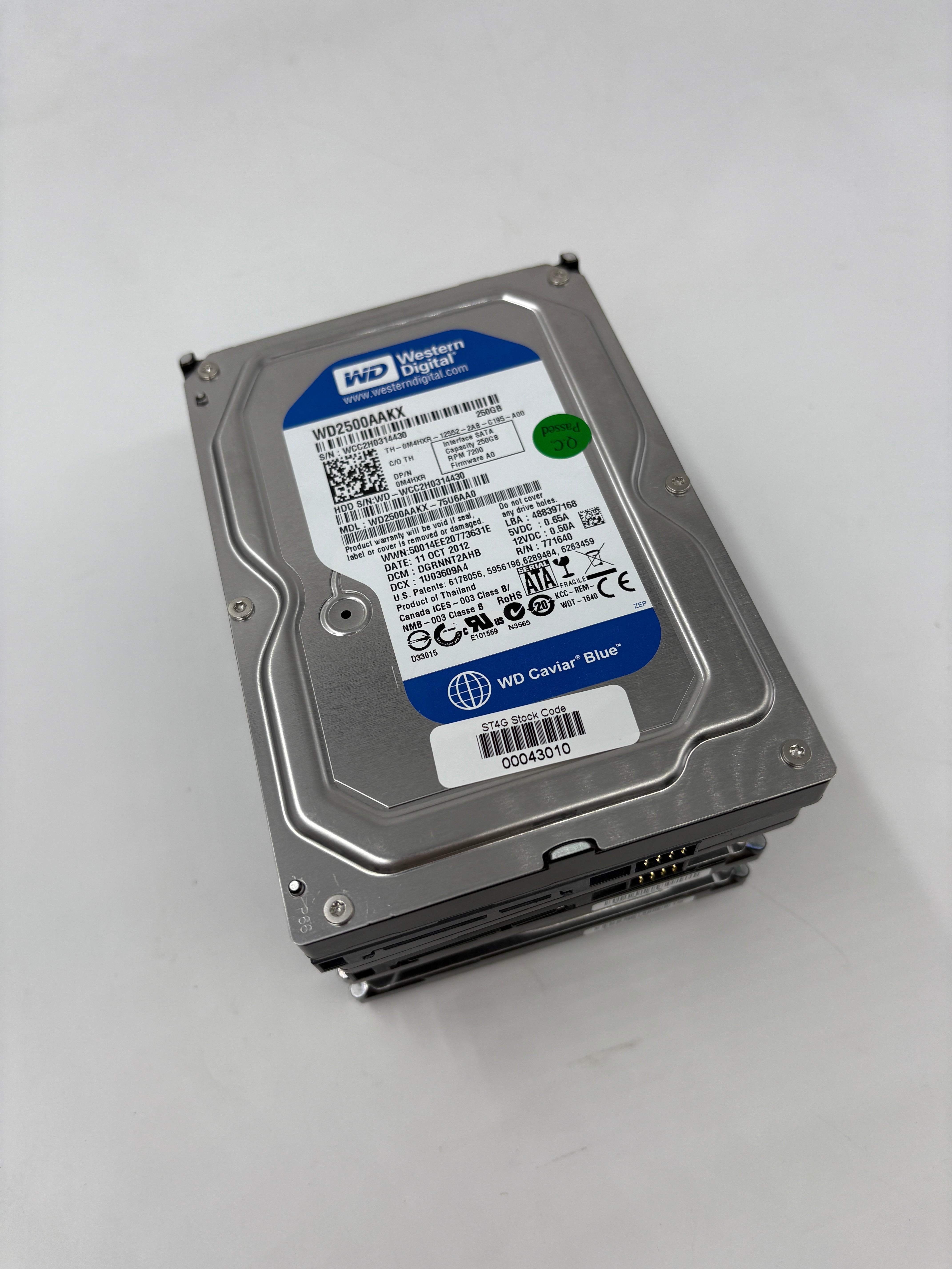 Batch of 4 250GB HDD SATA 3.5"