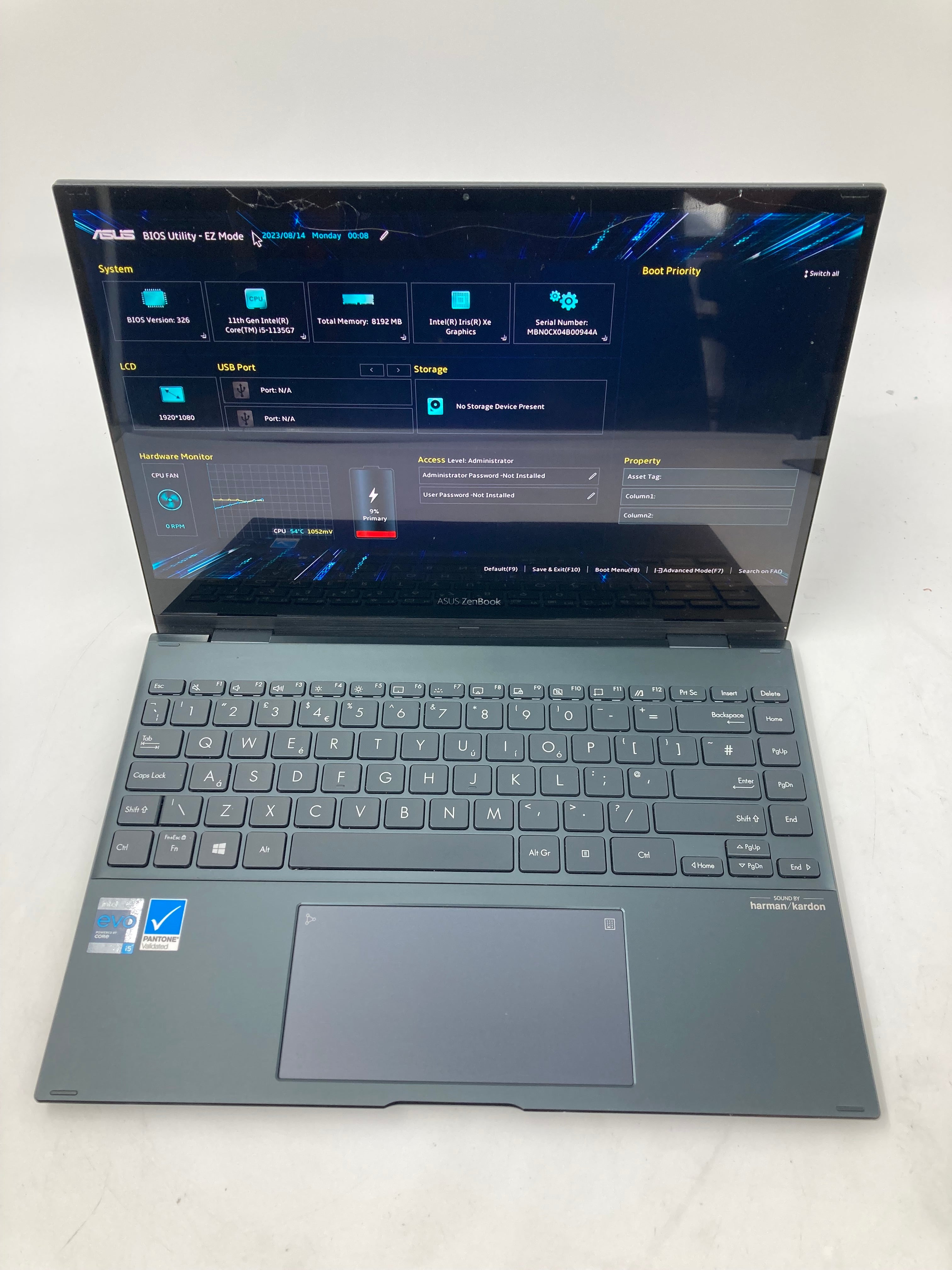 Asus ZenBook UX363E 13" i5 11th Gen 8GB RAM No HDD No OS *Spares*
