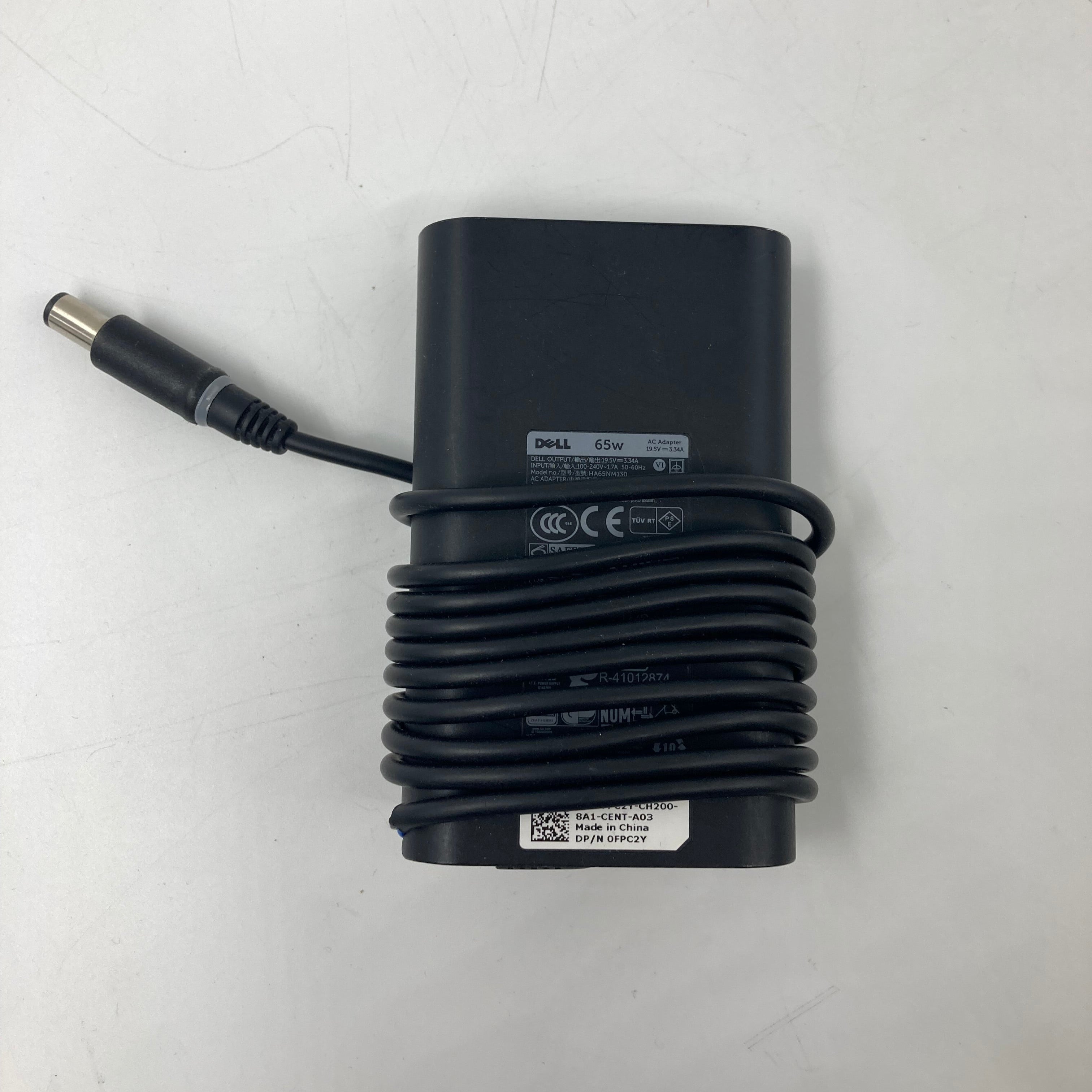 Batch of 4 Dell Big Tip Laptop Chargers 65W/90W - Black