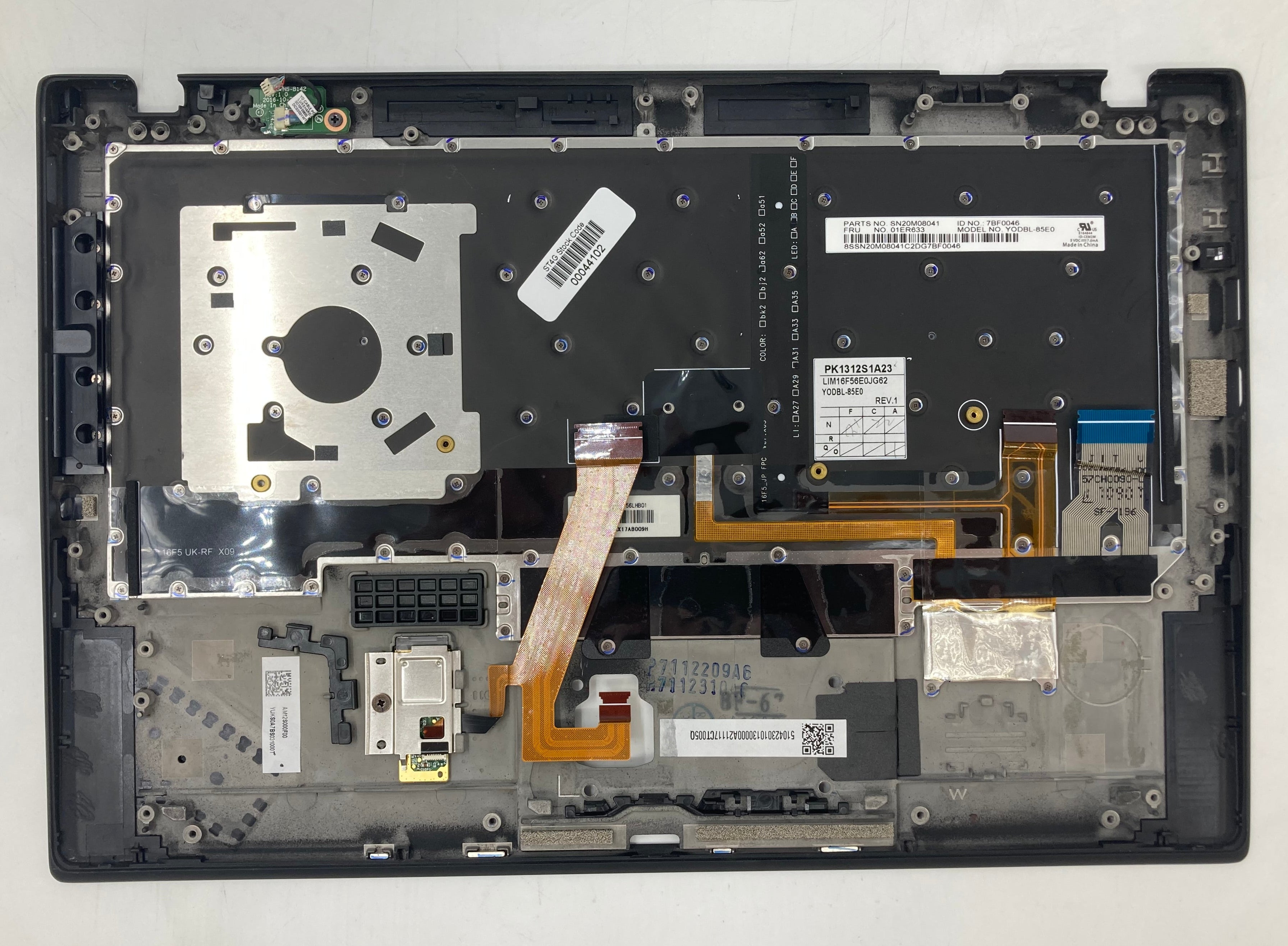 Lenovo ThinkPad X1 Carbon YODBL-85E0 Palm Rest & Keyboard *Spares*
