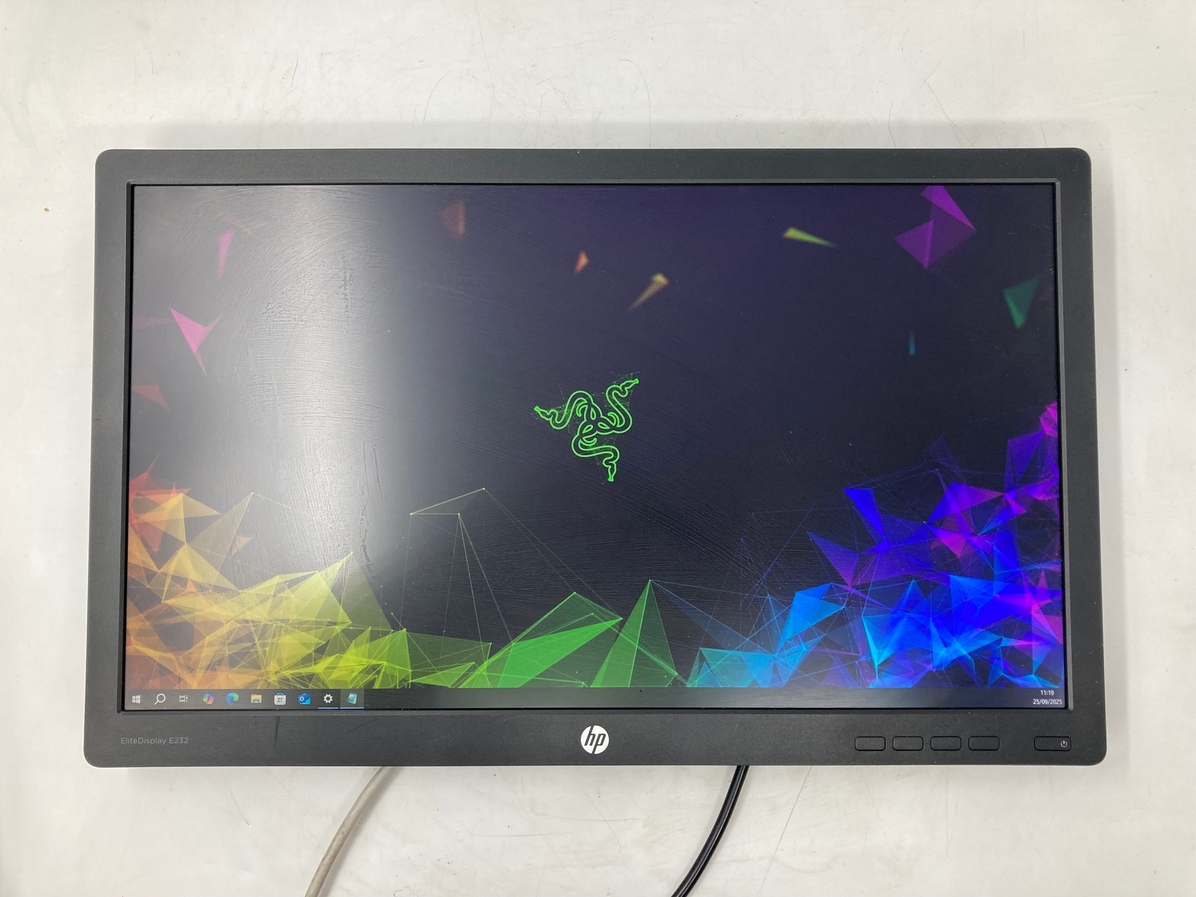 HP Monitor EliteDisplay E232 23" IPS VGA Display Port HDMI No Stand
