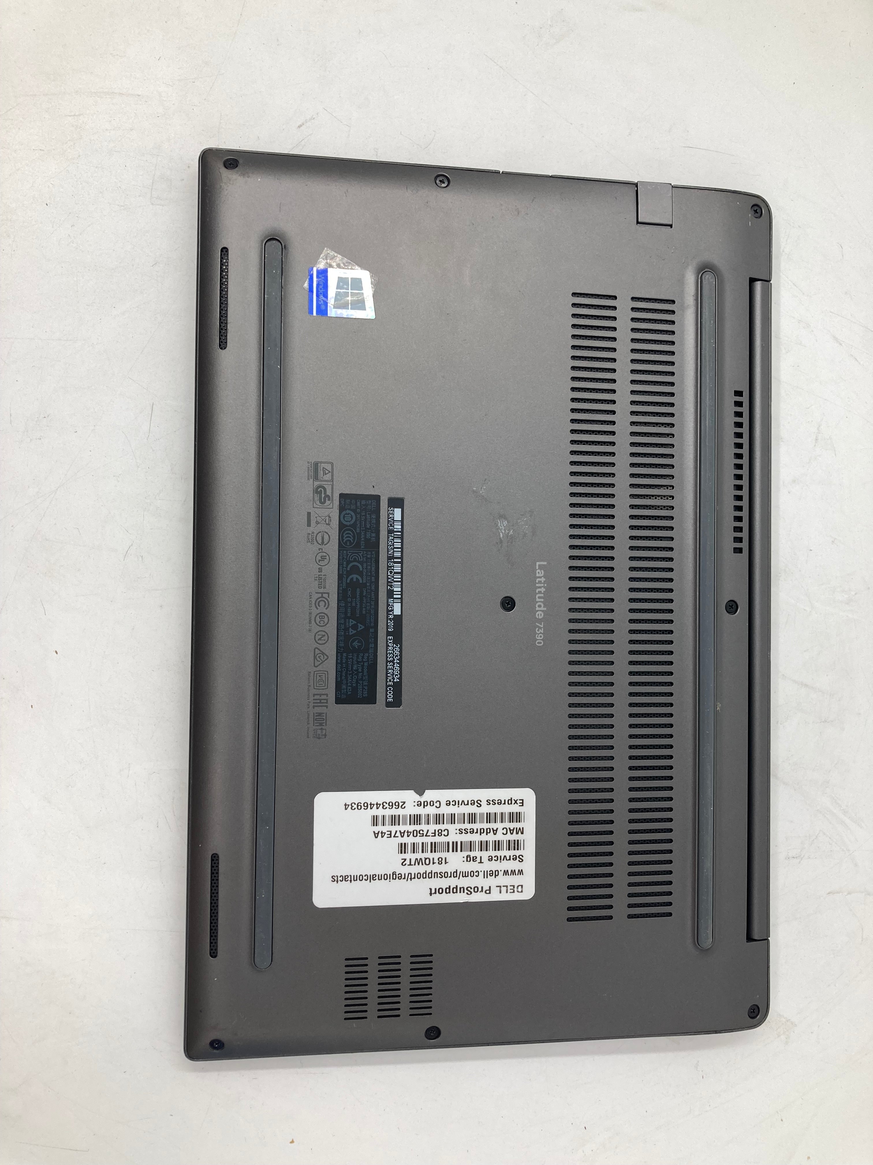 Dell Latitude 7390 13" Screen i7 8th Gen 16GB RAM 256GB SSD Win 11 *Spares*
