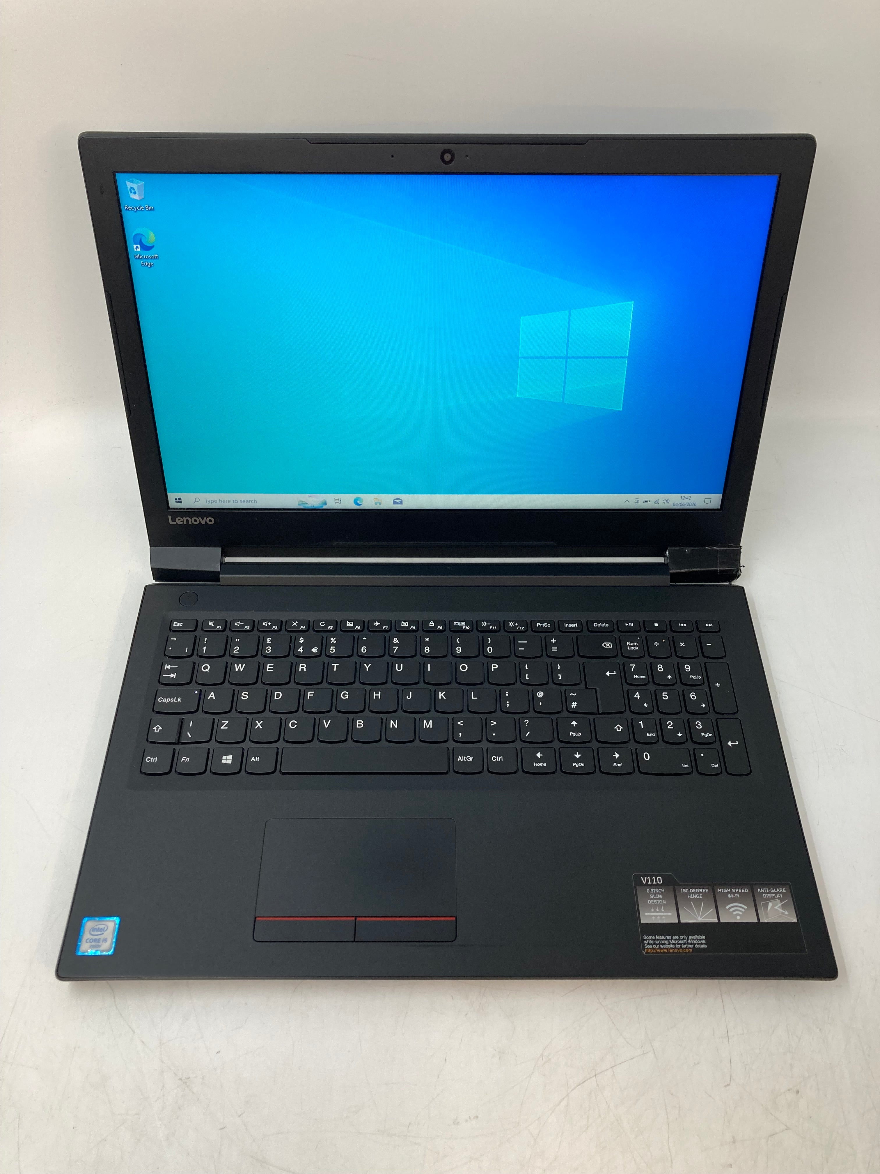 Lenovo V110-15ISK | 15.6" HD | i5 6th Gen | 4GB RAM | 128GB SSD | W10 Pro