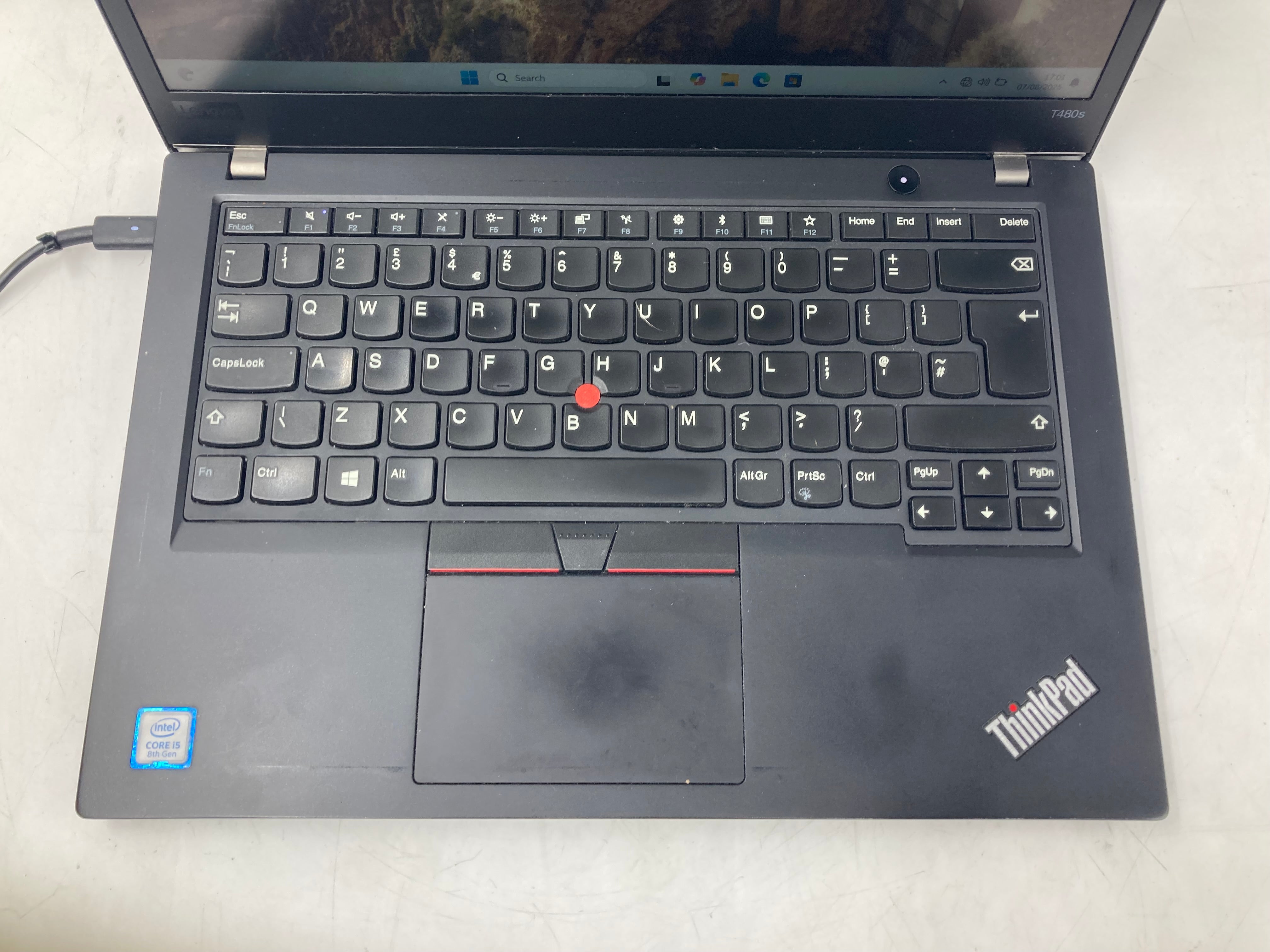 Lenovo ThinkPad T480s 14" Screen i5 8th Gen 8GB RAM 256GB SSD Win 11