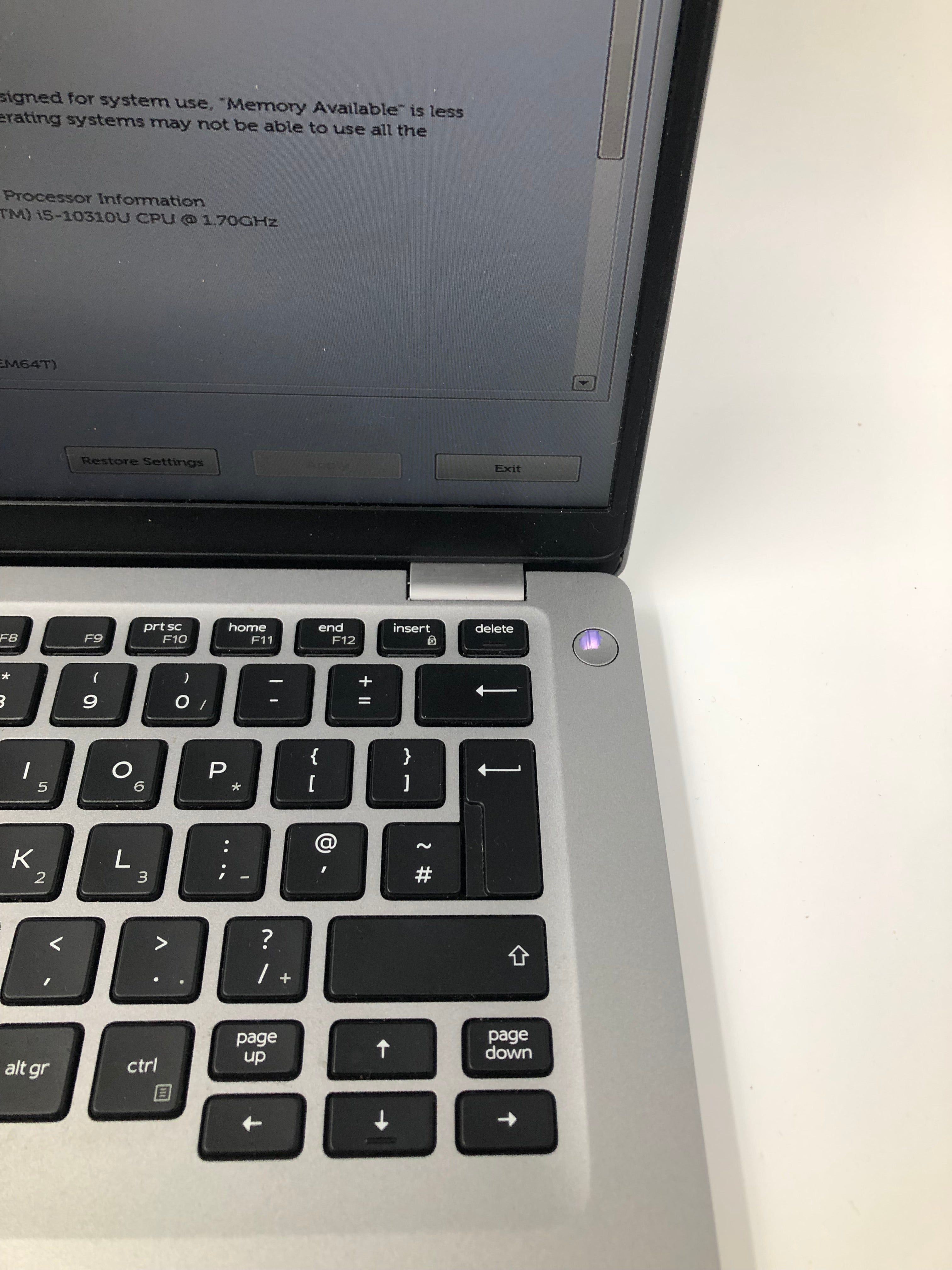 Dell Latitude 5410 14"Screen i5 10th Gen 32GB RAM No SSD No OS