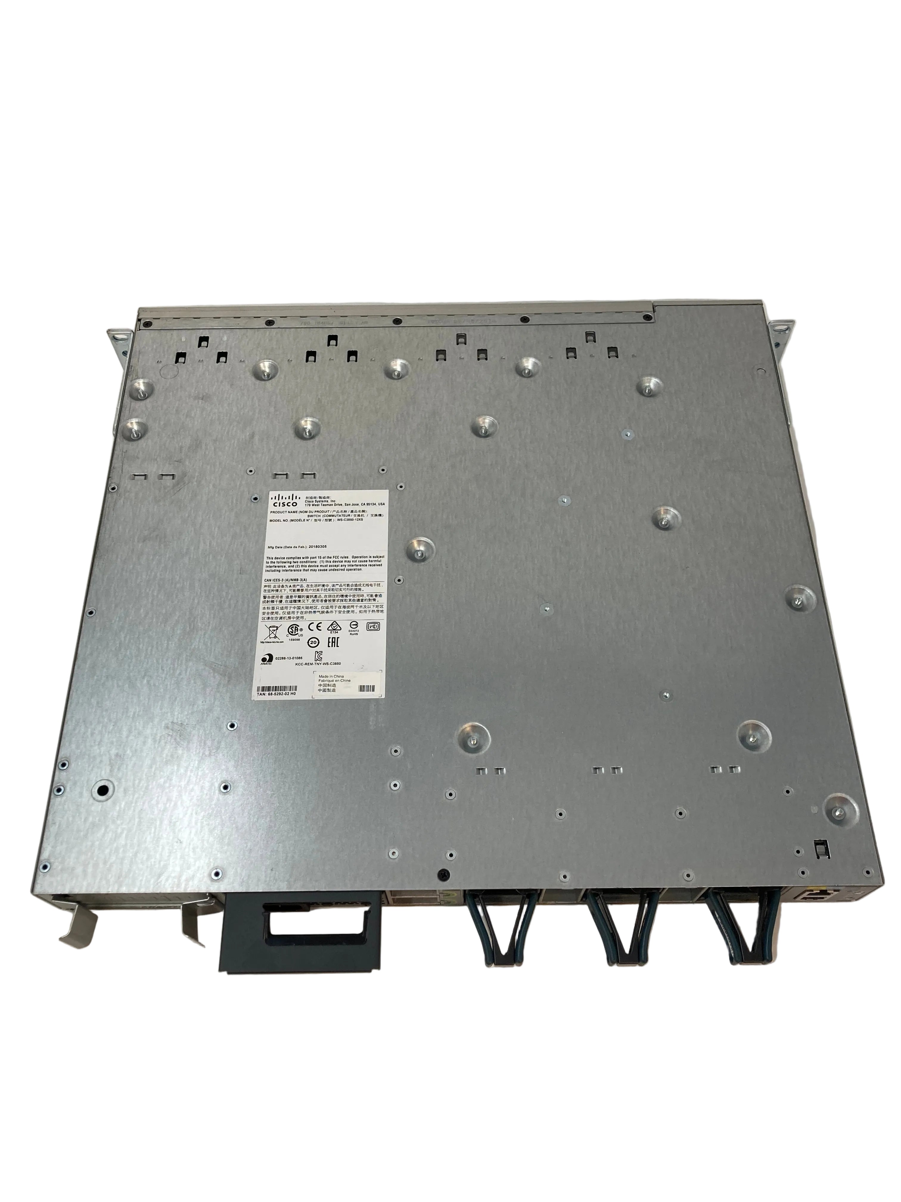 Cisco Catalyst 3850 Series Switch, WS-3850-12XS-S, Stackable 12x SFP+ 10Gbit