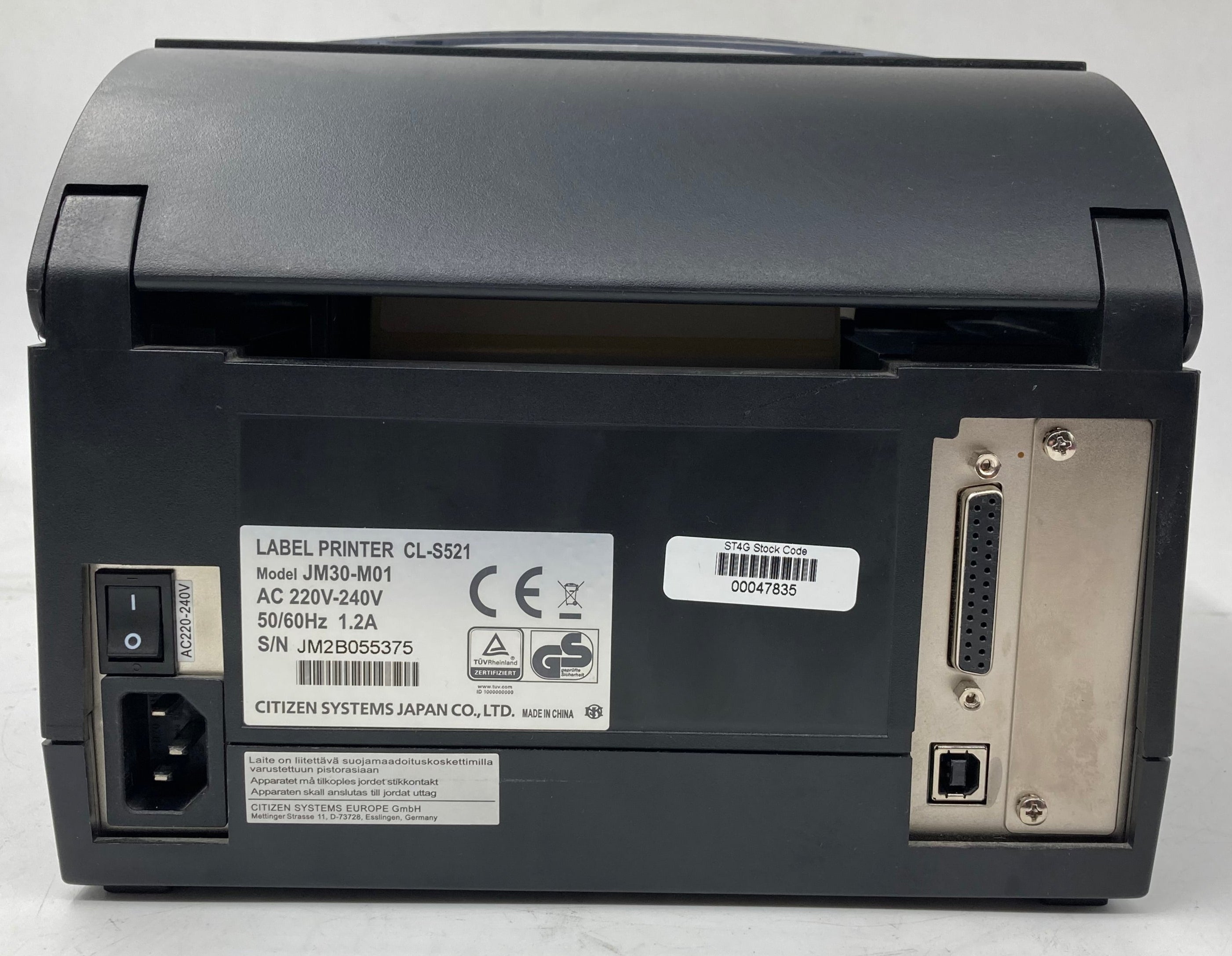 Citizen CL-S521 Thermal Barcode Label Printer