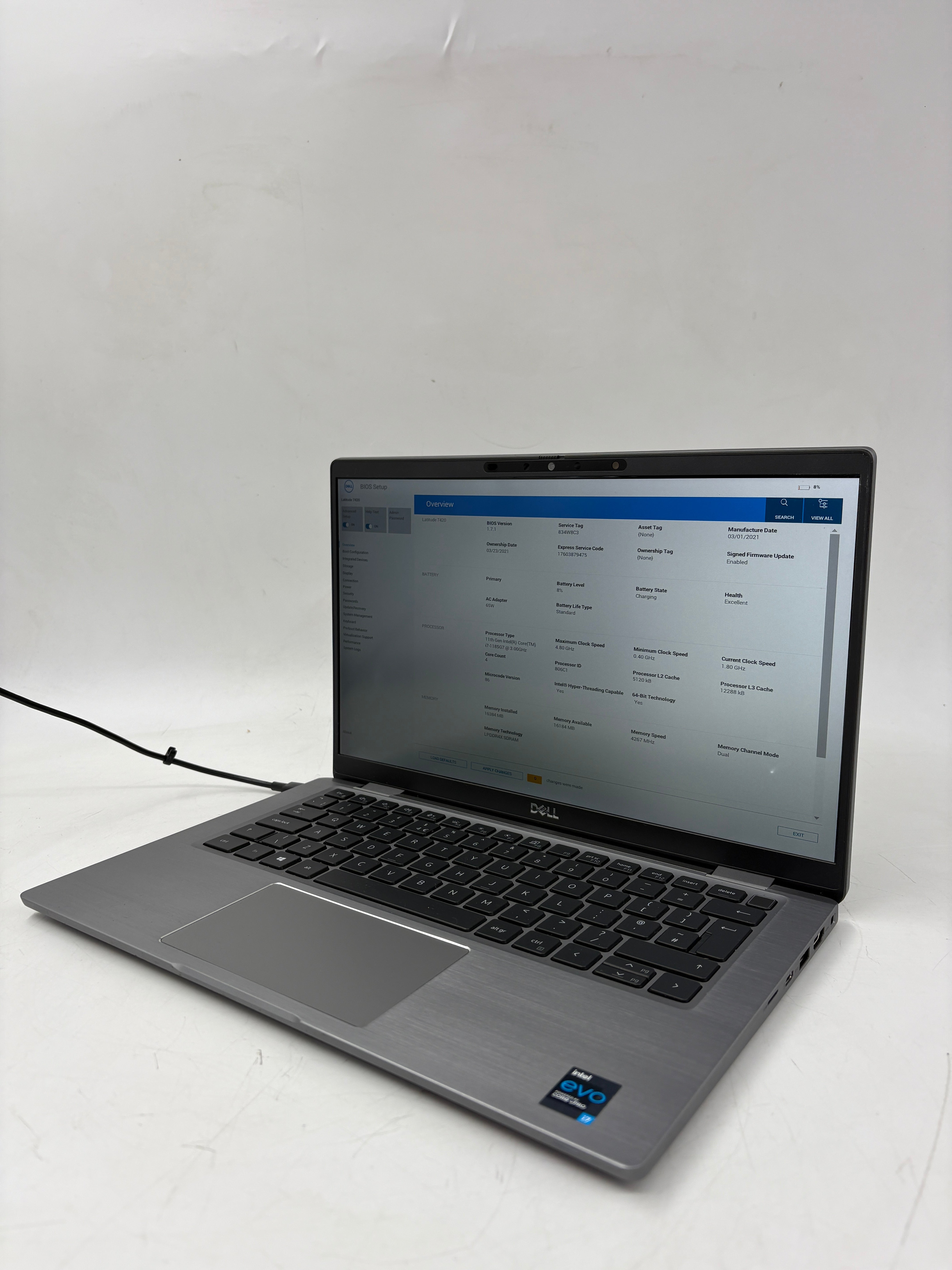 Dell Laptop Latitude 7420 14" Screen i7 11th Gen 16GB RAM 512GB SSD W11