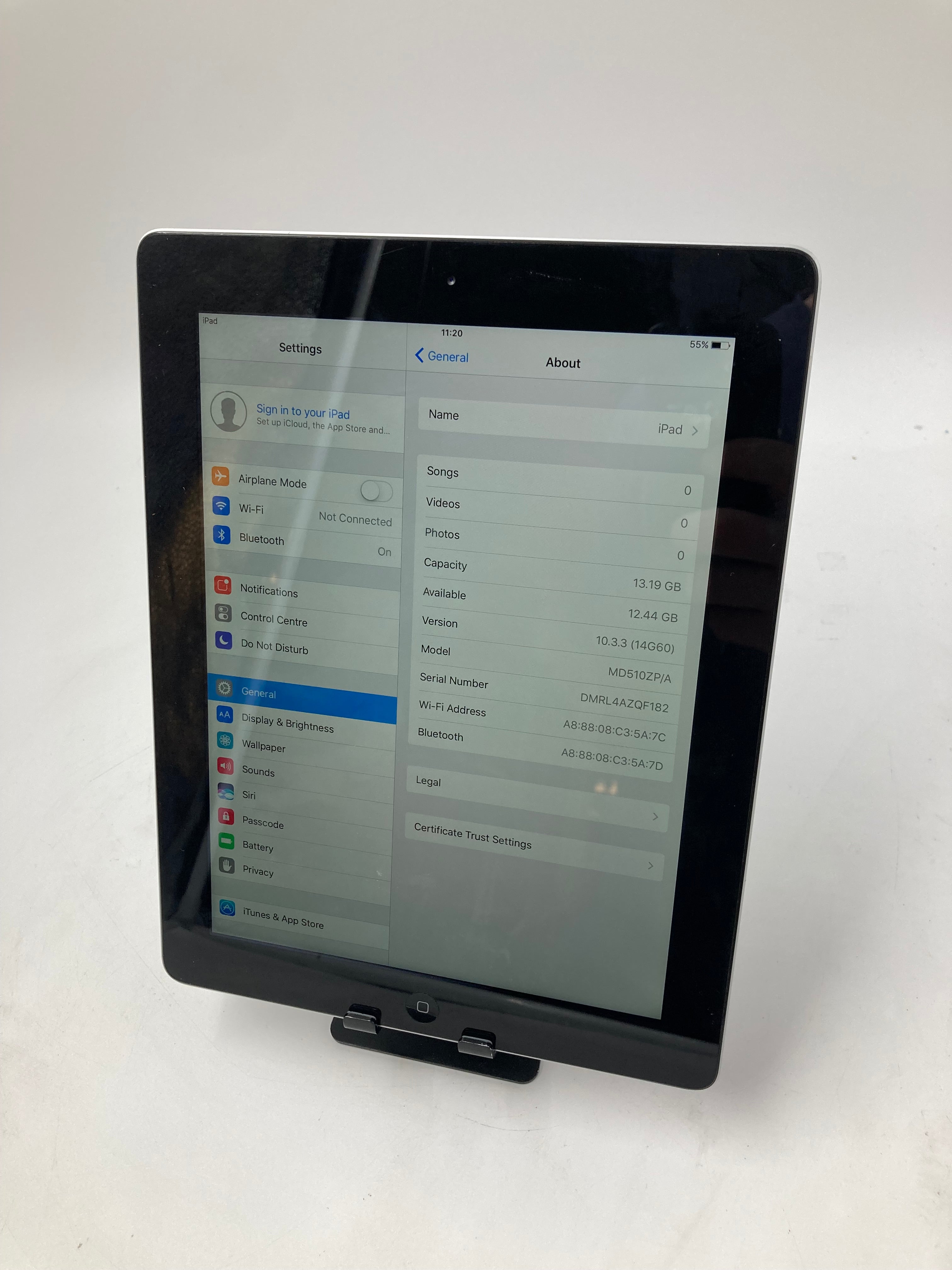 Apple iPad 4th Gen A1458 Silver 13GB Batch of 2