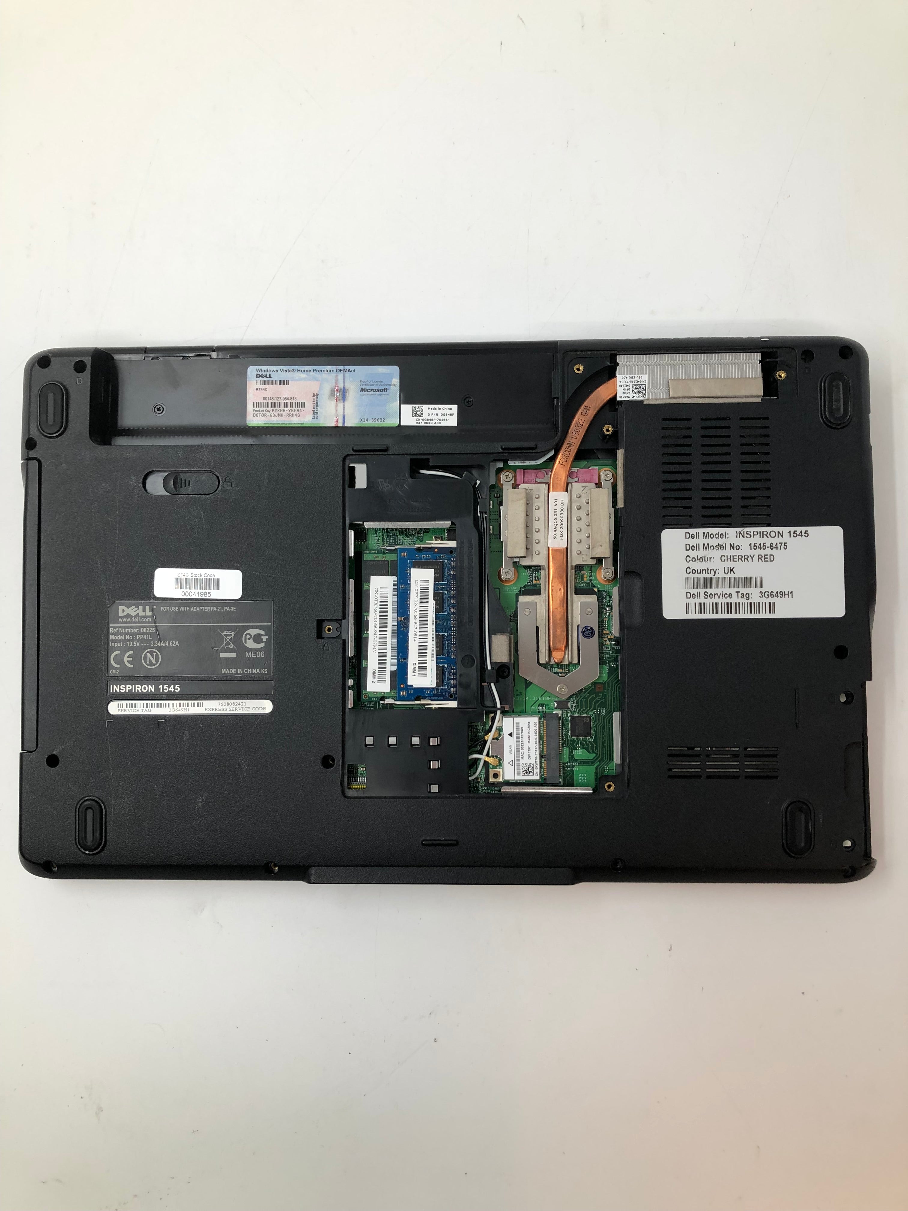 Dell Inspiron 1545 Spares: Intel Pentium, 3GB RAM, 15.6" Screen (No HDD/No OS)