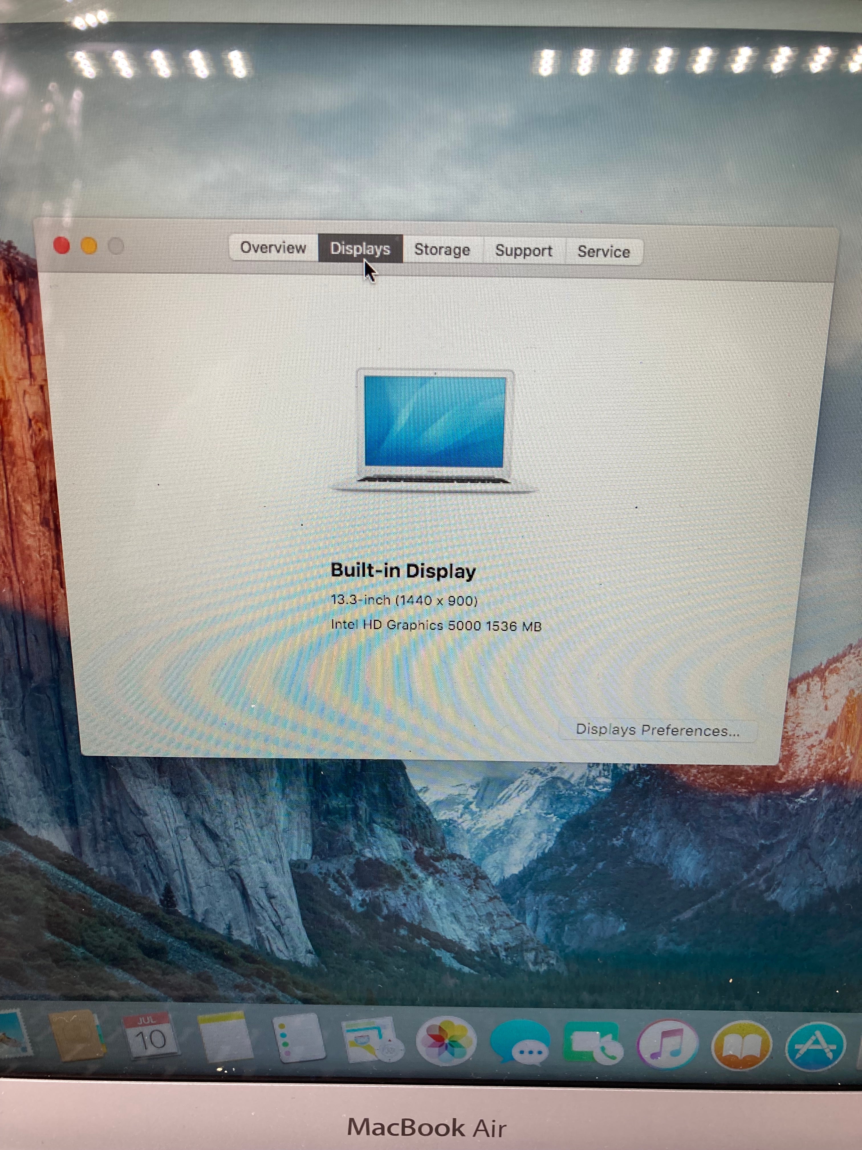 Apple MacBook Air 2013 13.3" A1466 EMC 2632 i5 8GB RAM 128GB SSD OS El Capitan