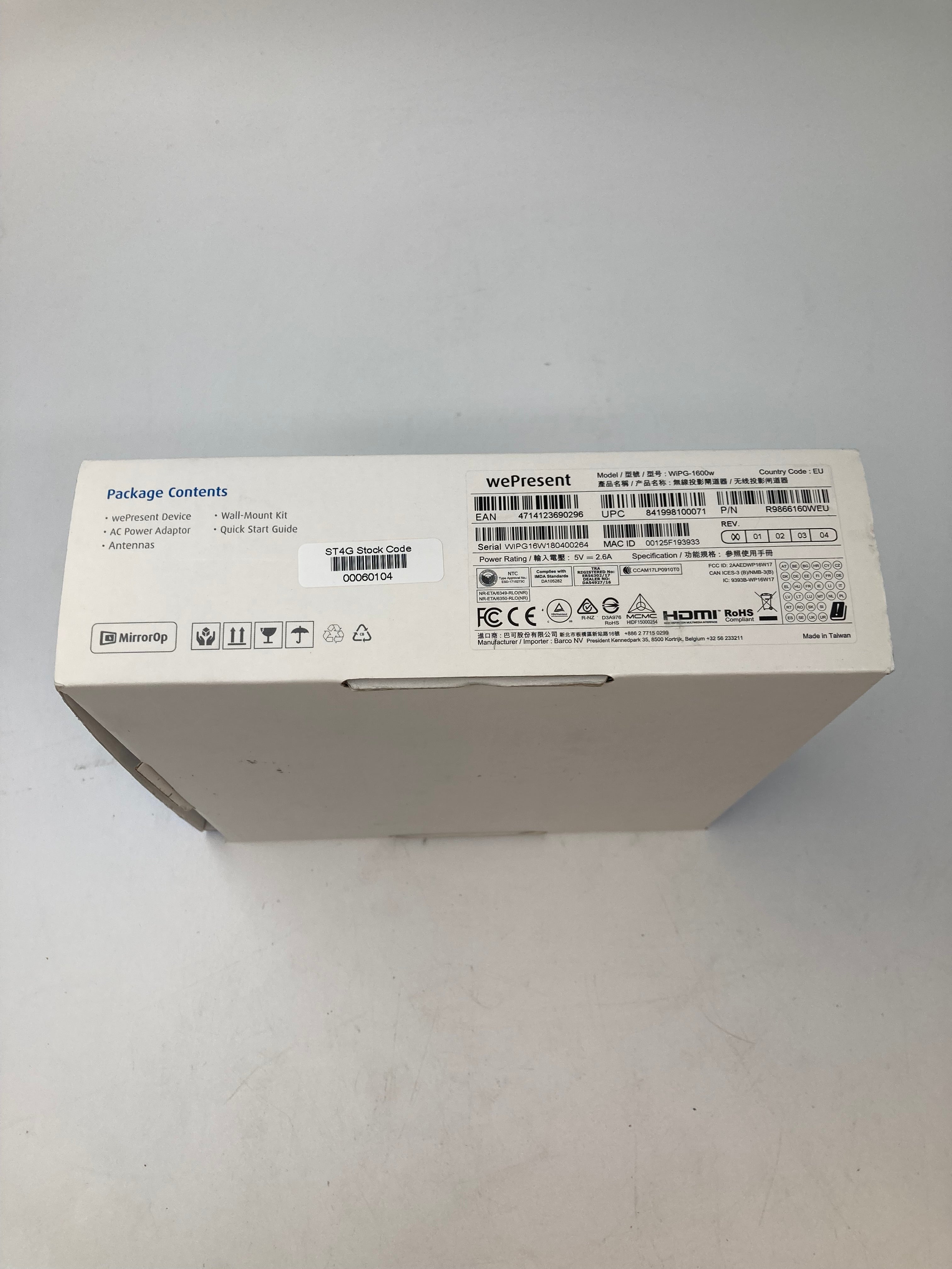 WePresent WiPG-1600 Wireless Multimedia Presentation Gateway