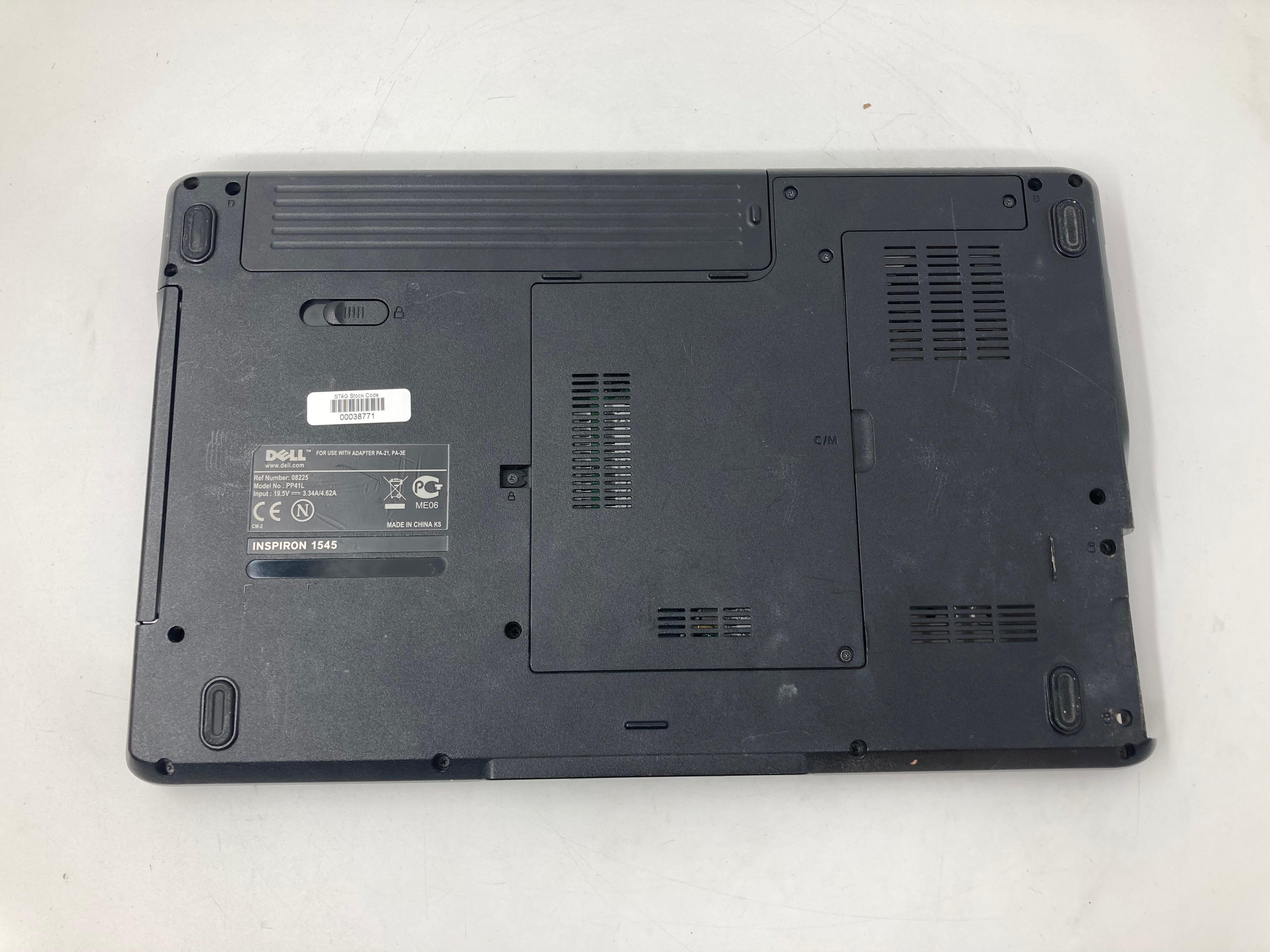 Dell Inspiron 1545 15" Screen Intel Celeron 900 2GB RAM No SSD No OS