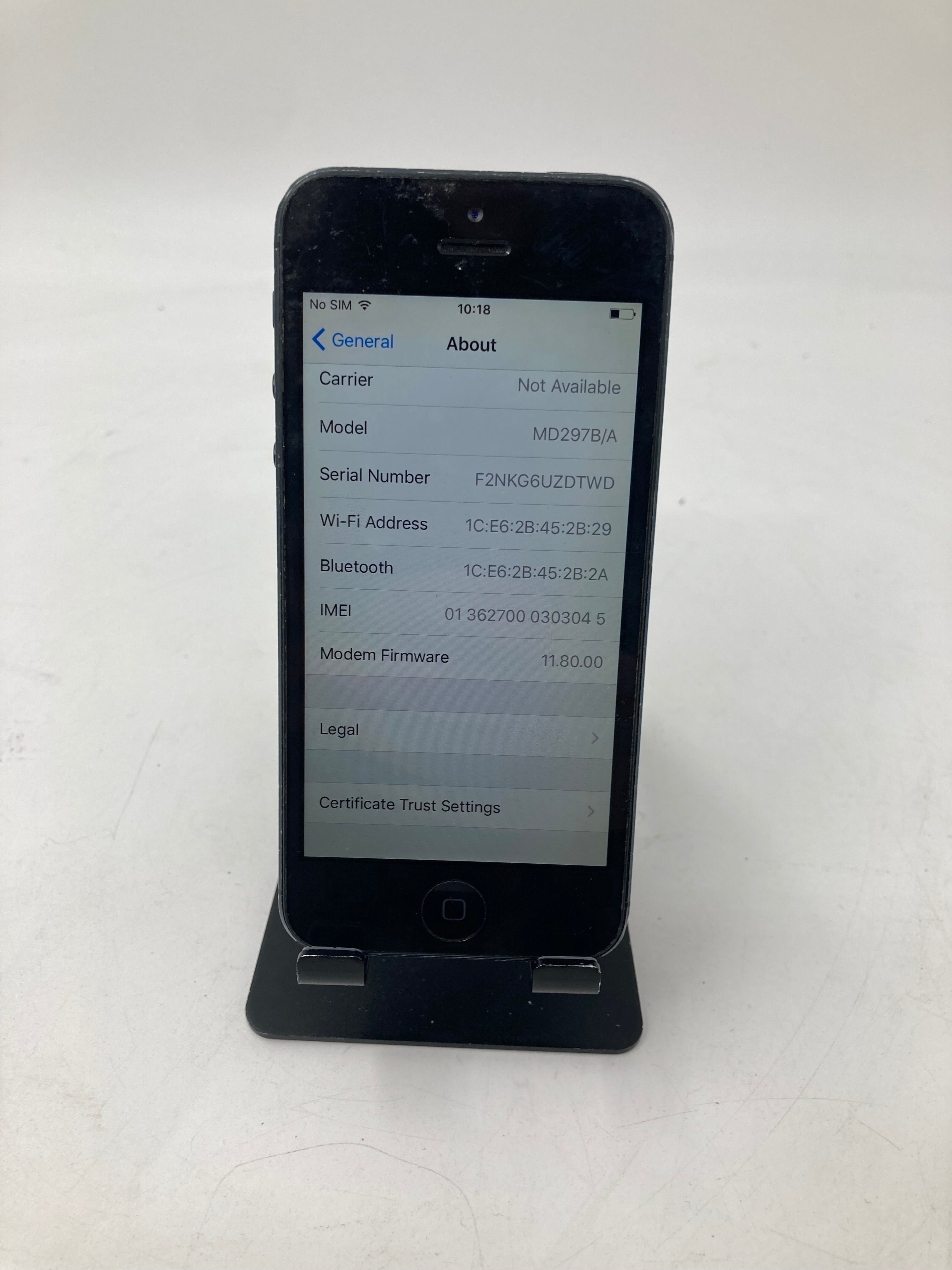 Batch 6x Apple iPhone A1457 A1429 16GB Black Silver
