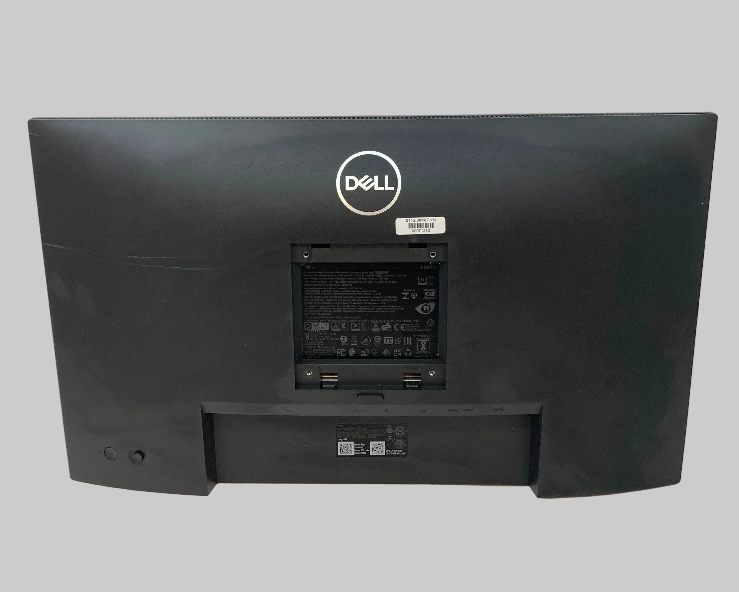 Dell P2422H | 24" FHD | 60Hz Refresh Rate | HDMI | Display Port | VGA | USB | No Stand