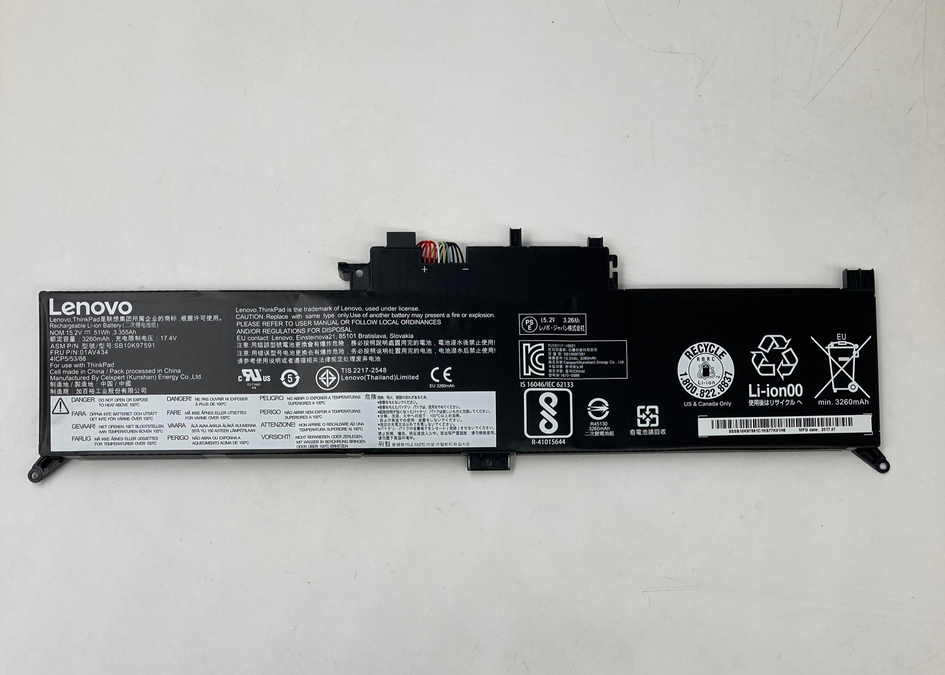 NEW 01AV434 Battery For Lenovo ThinkPad 260 370 X380 Yoga