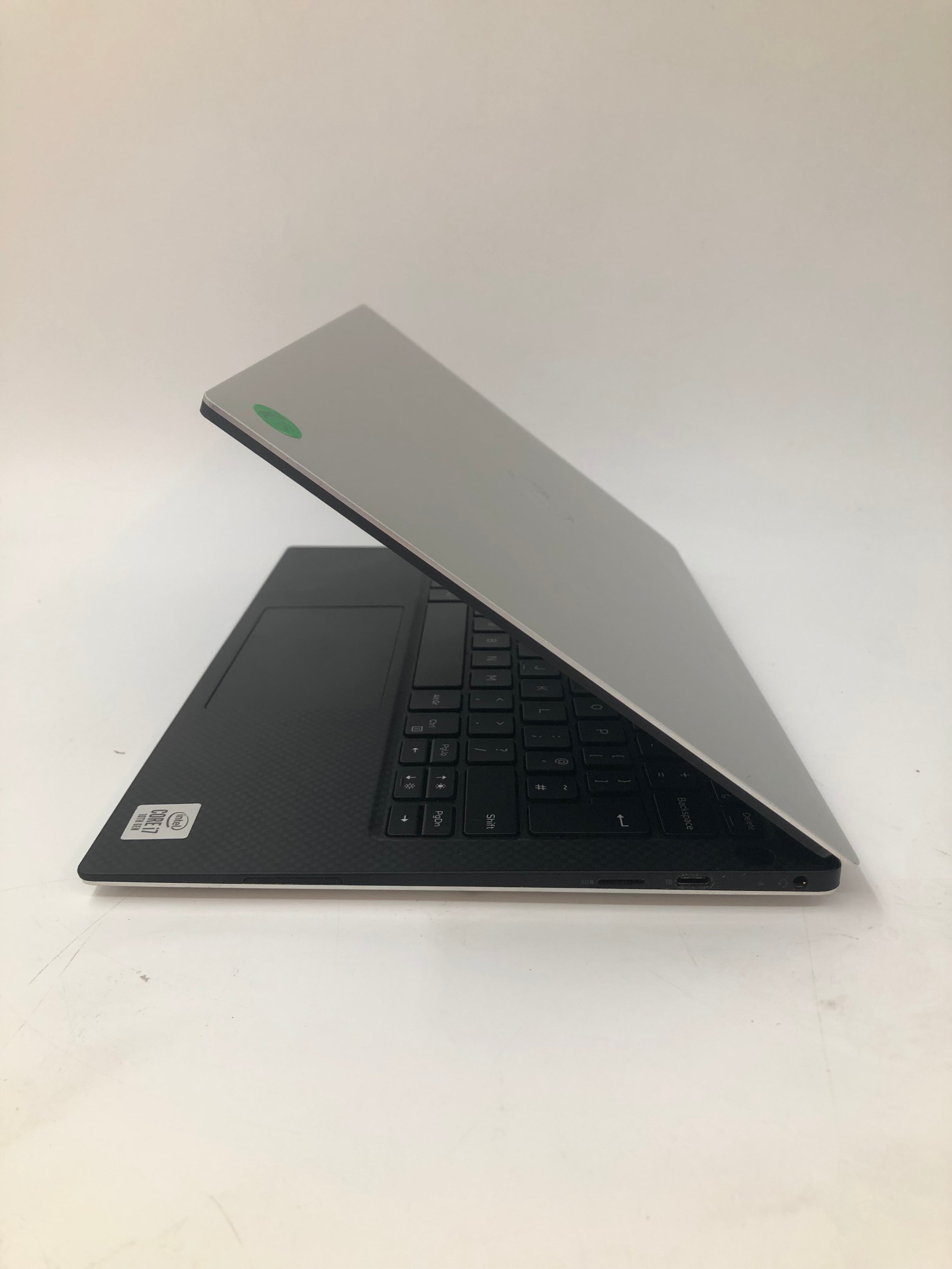 Dell XPS 13 7390 side view showing SD and charging ports