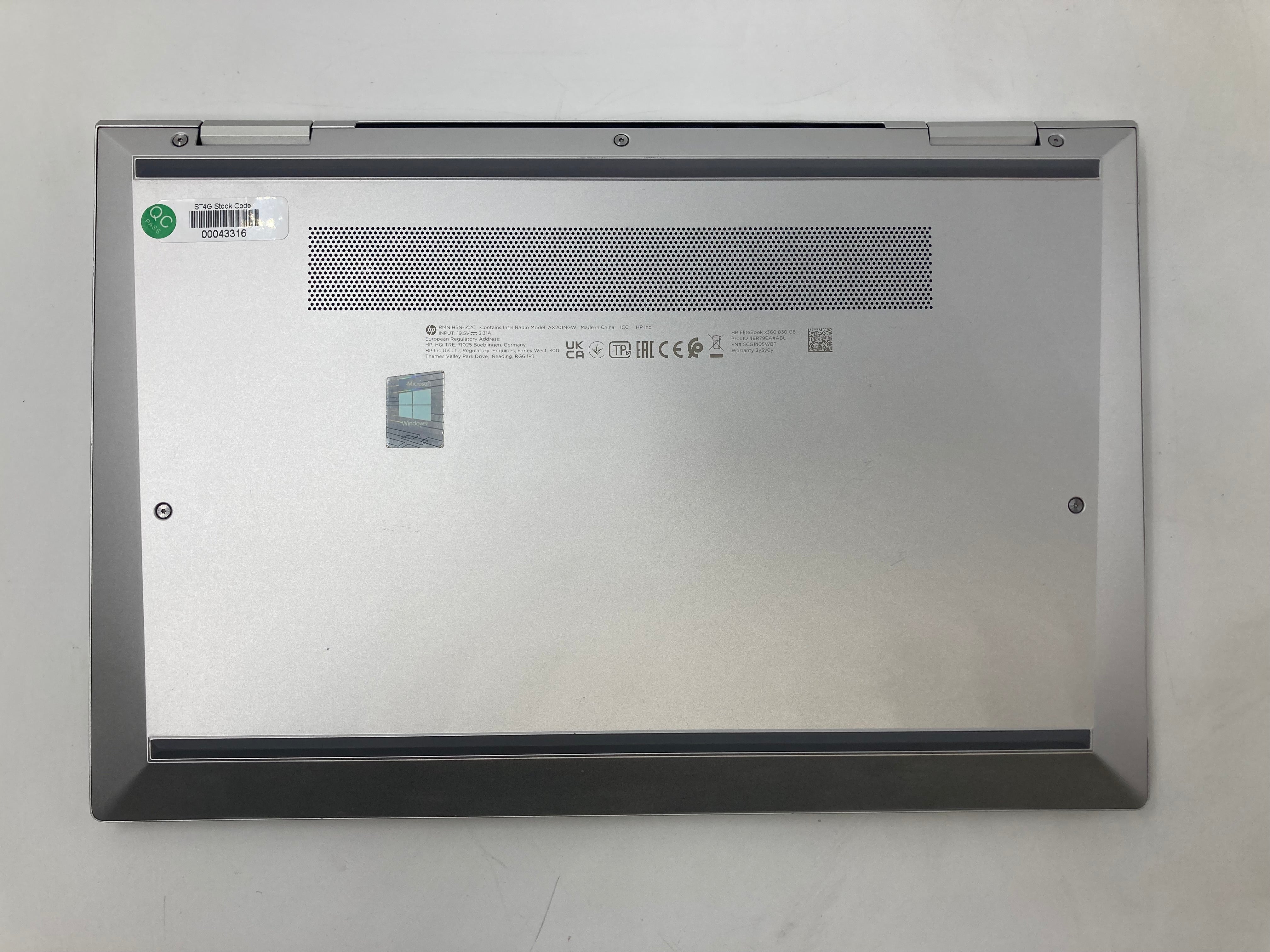 HP Laptop EliteBook X360 830 G8 13.3" Touch i5 11th Gen 16GB RAM 256GB SSD W11