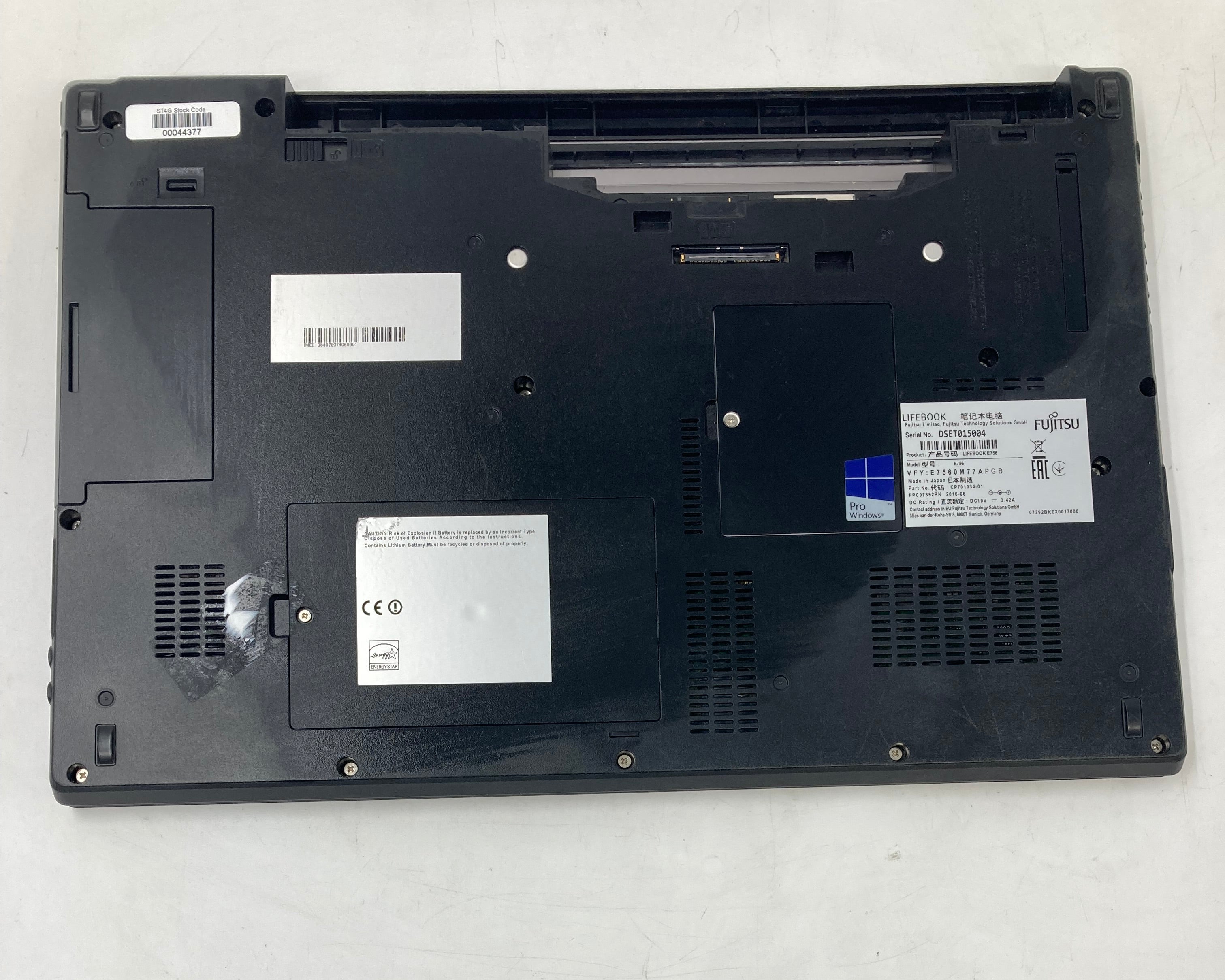 Fujitsu Laptop LifeBook E756 15.6" i7-6500U 32GB RAM No SSD No OS #2