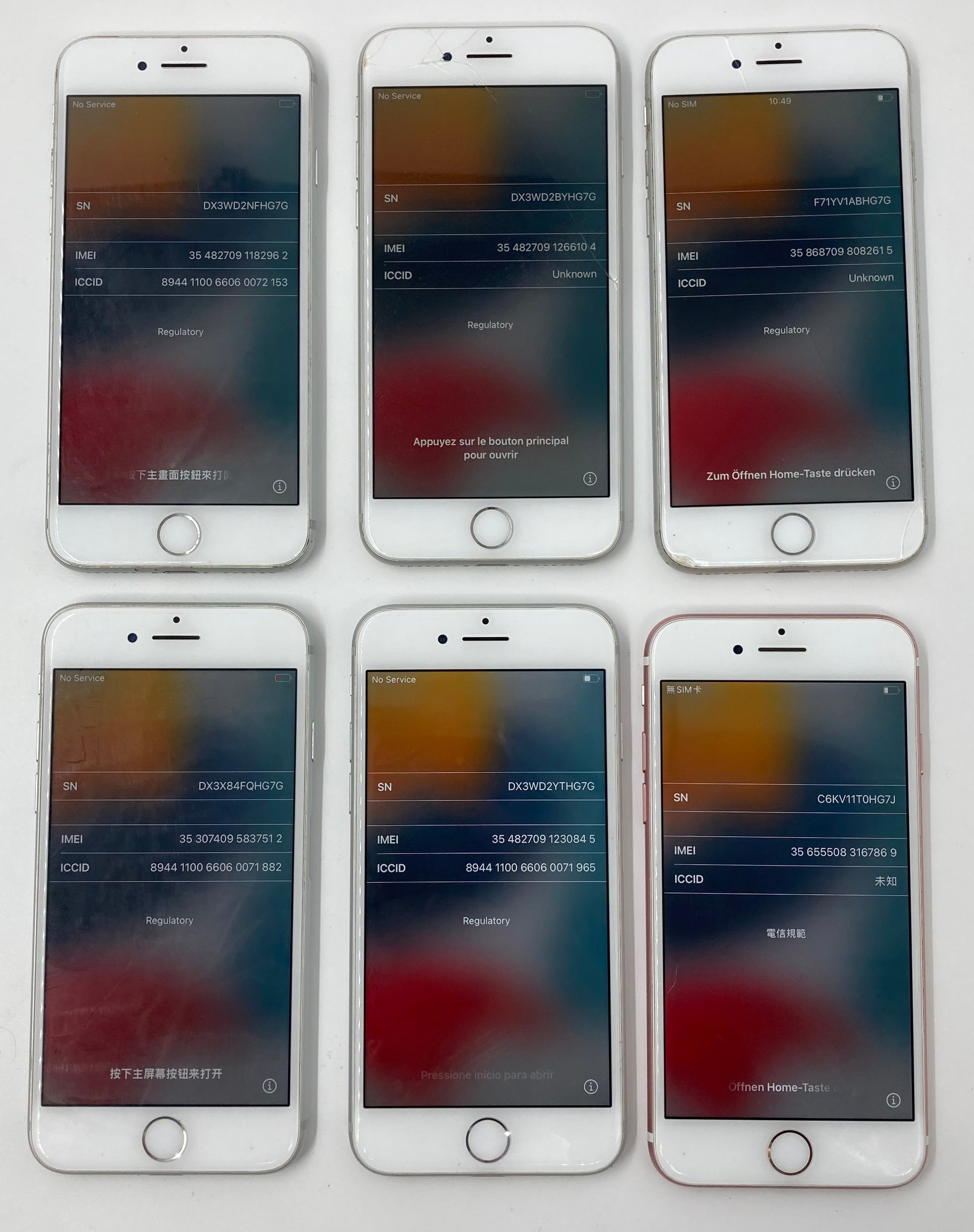 Apple iPhone 7 A1778 Mix of Colours Batch of 20 *Spares*