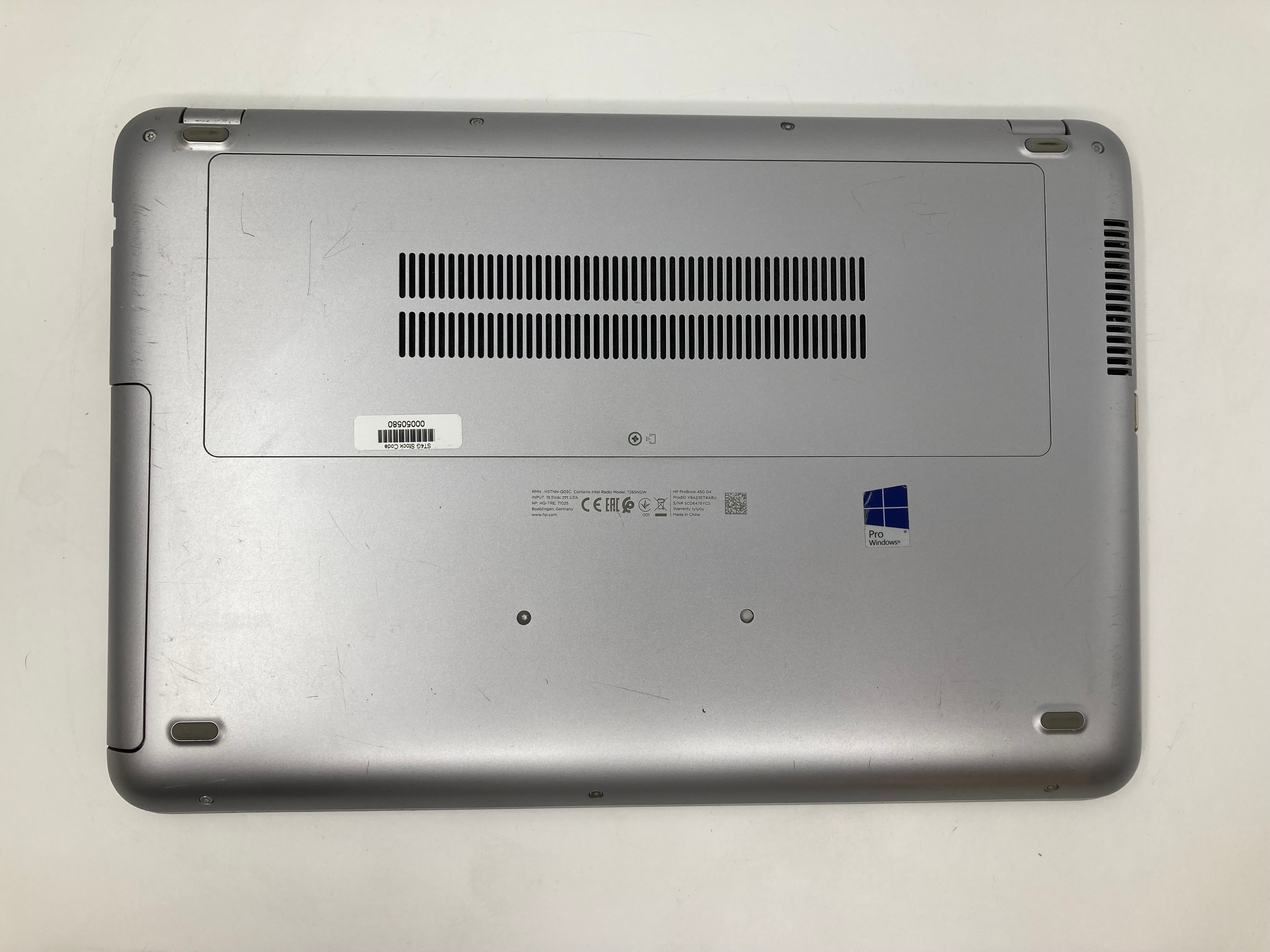 HP ProBook 450 G4 15" i5 7th Gen 8GB RAM 500GB SSD W10