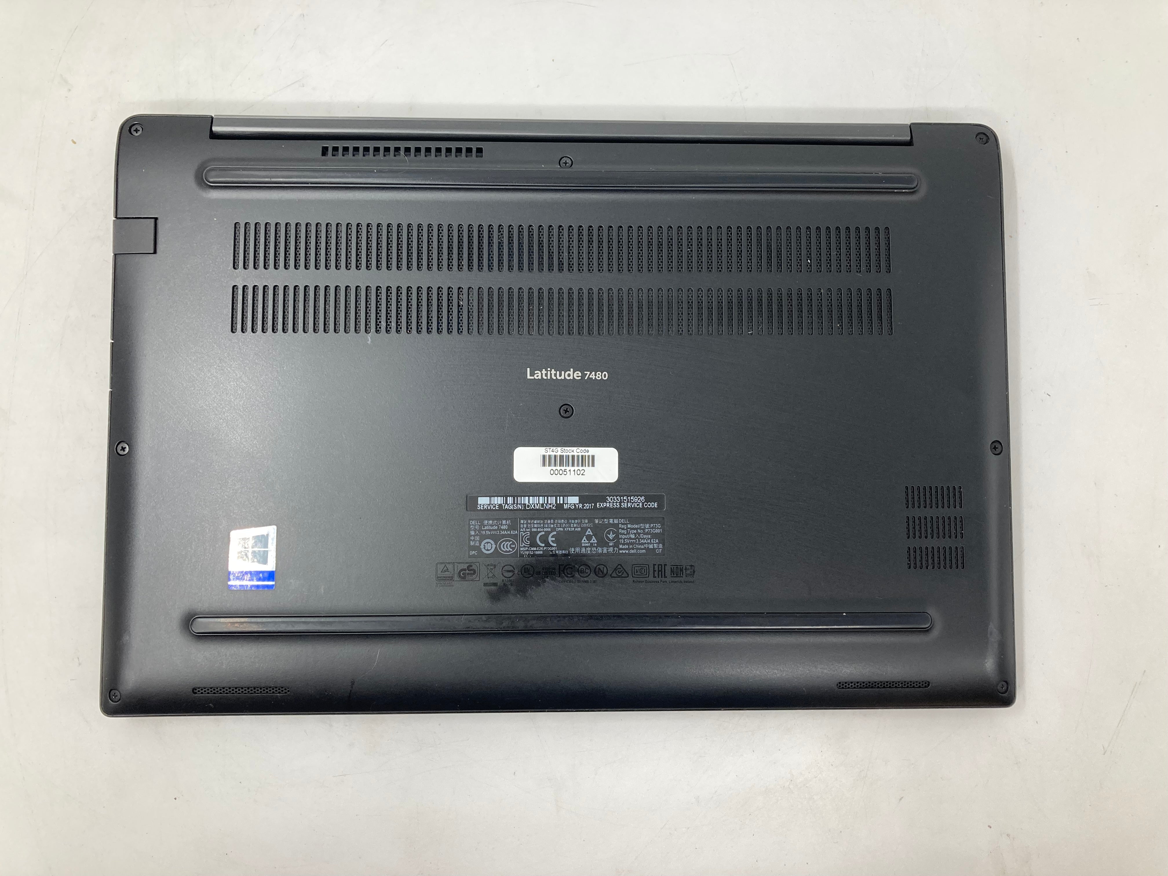 Dell Laptop Latitude 7480 14" i5 6th Gen 16GB RAM 256GB SSD No OS