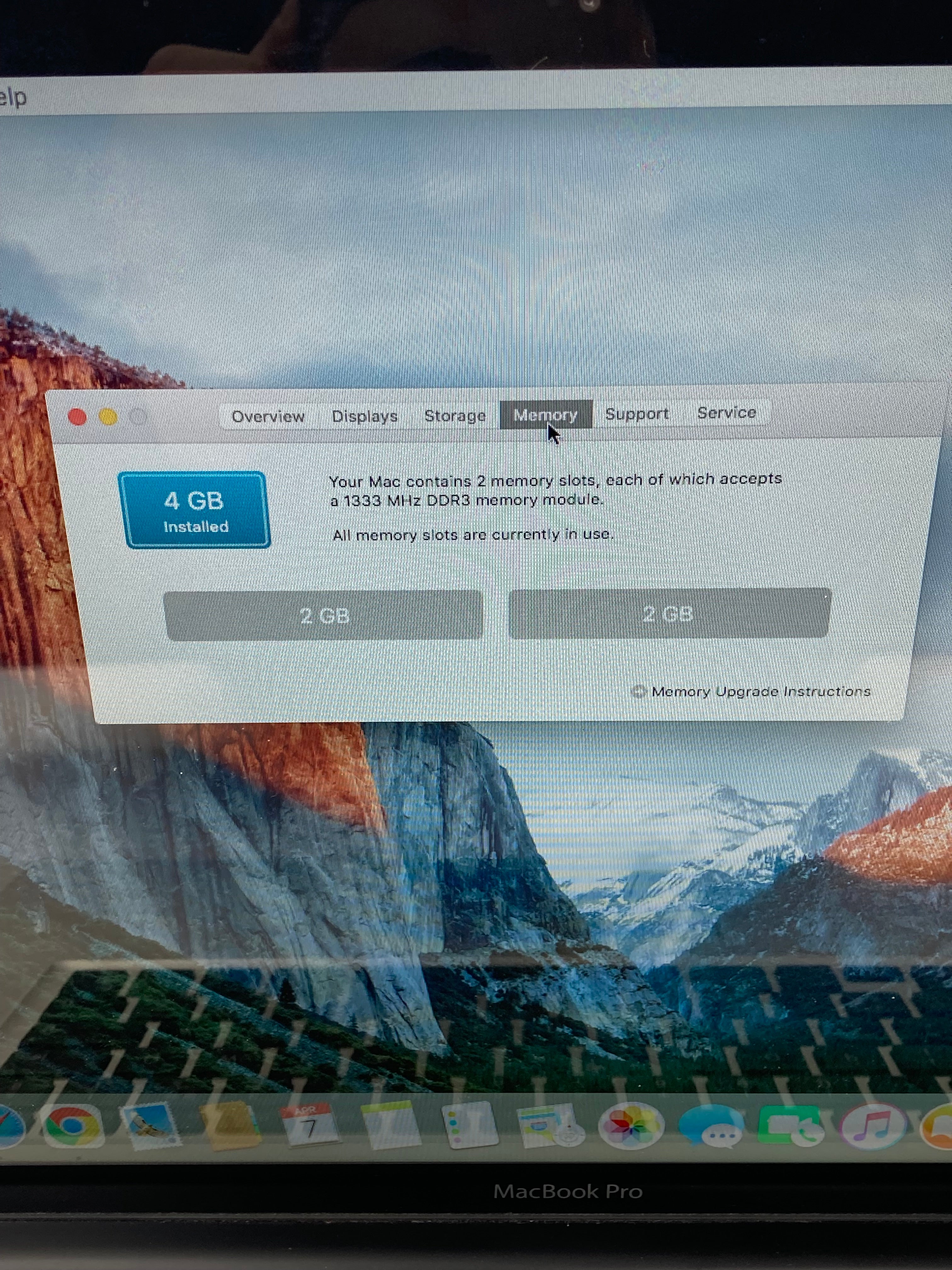 Apple MacBook Pro A1286 15.4" Intel Core i7 4GB RAM 250GB SSD