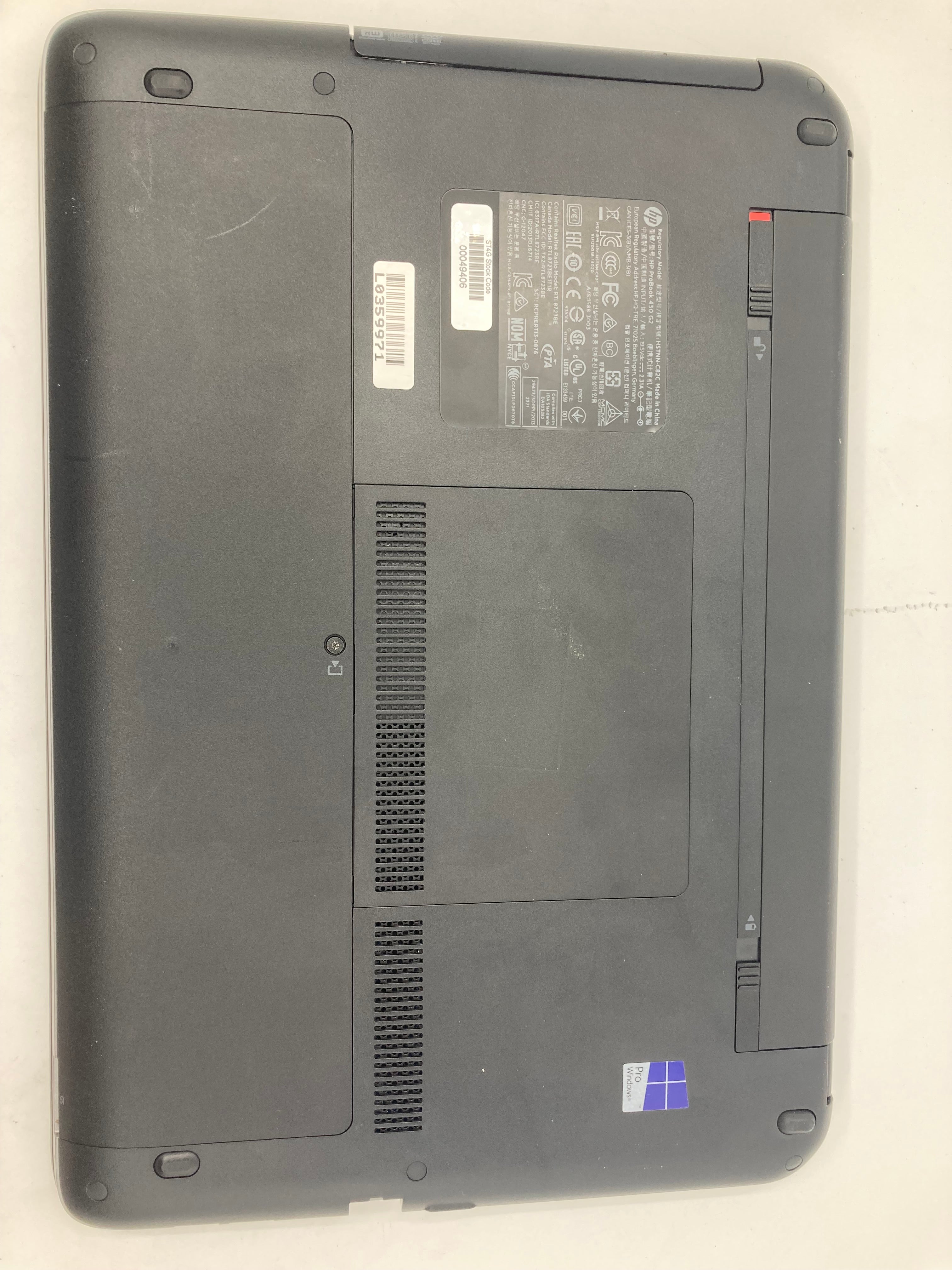 HP ProBook 450 G2 15.6" Screen i3 4th Gen 8GB RAM No SSD No OS *Spares*