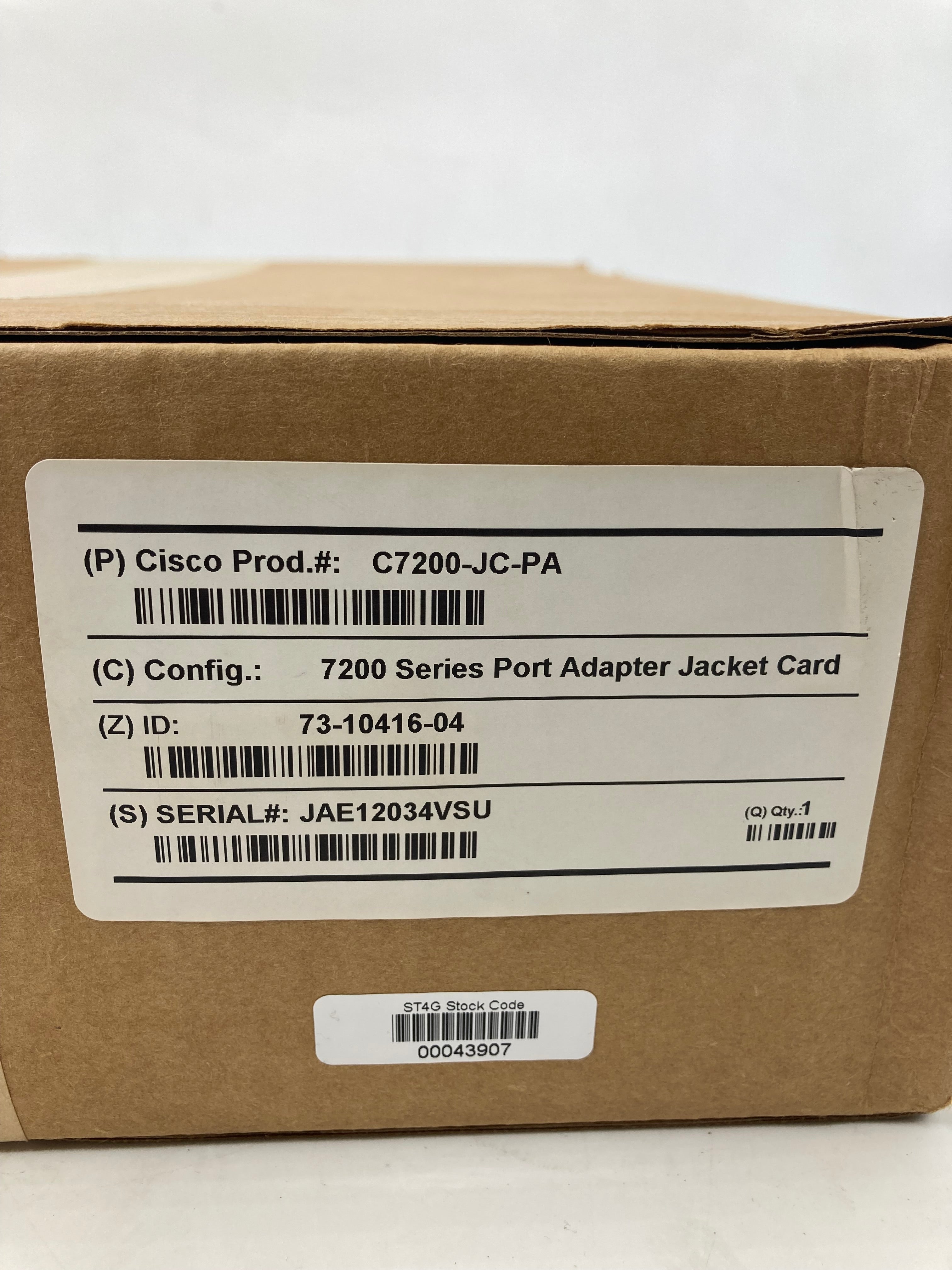 Cisco C7200-JC-PA 7200 Series Port Adapter Jacket Card - Brand New