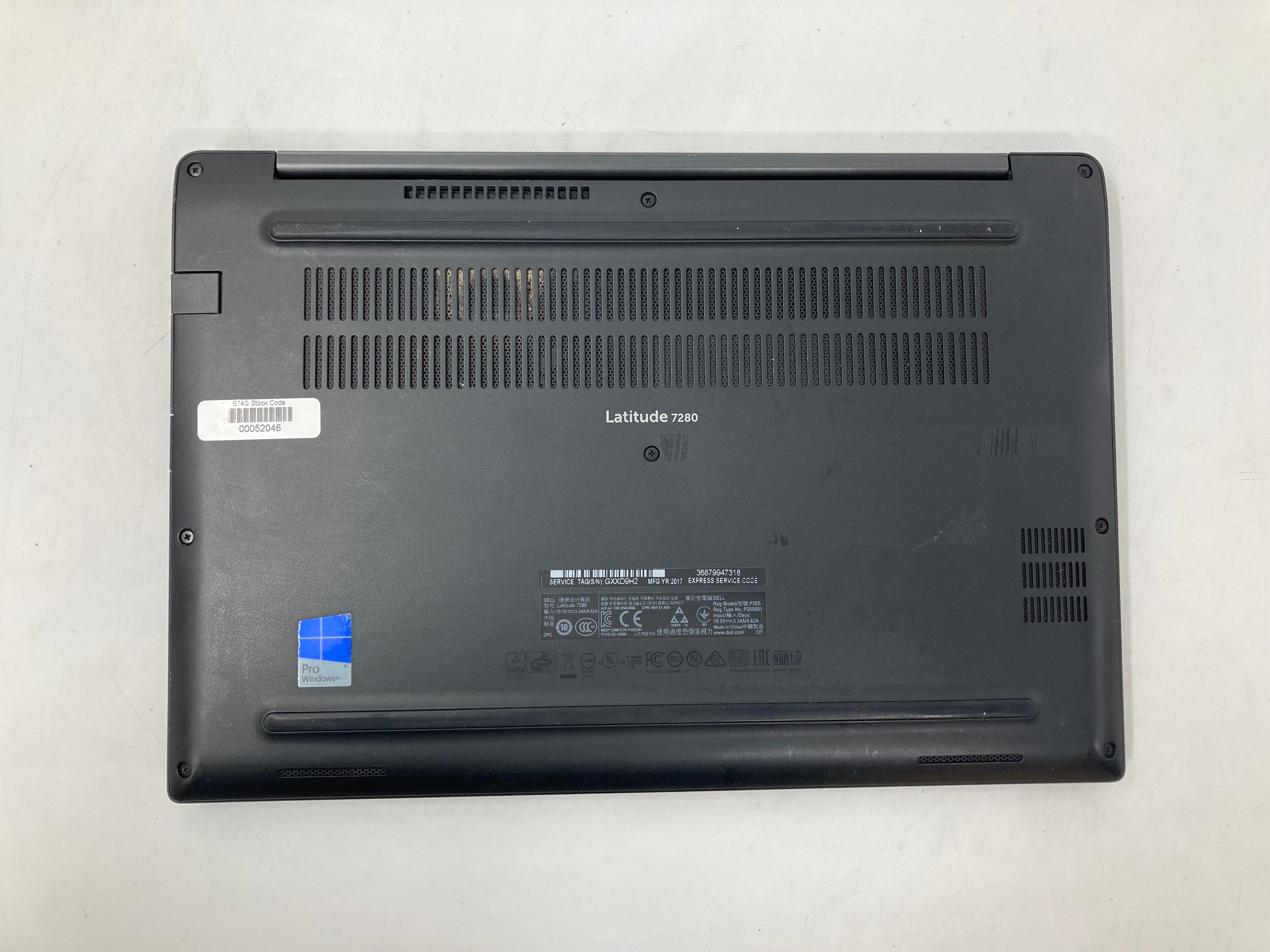 Dell Laptop Latitude 7280 12" i7 7th Gen 8GB RAM No HDD No OS *Spares*