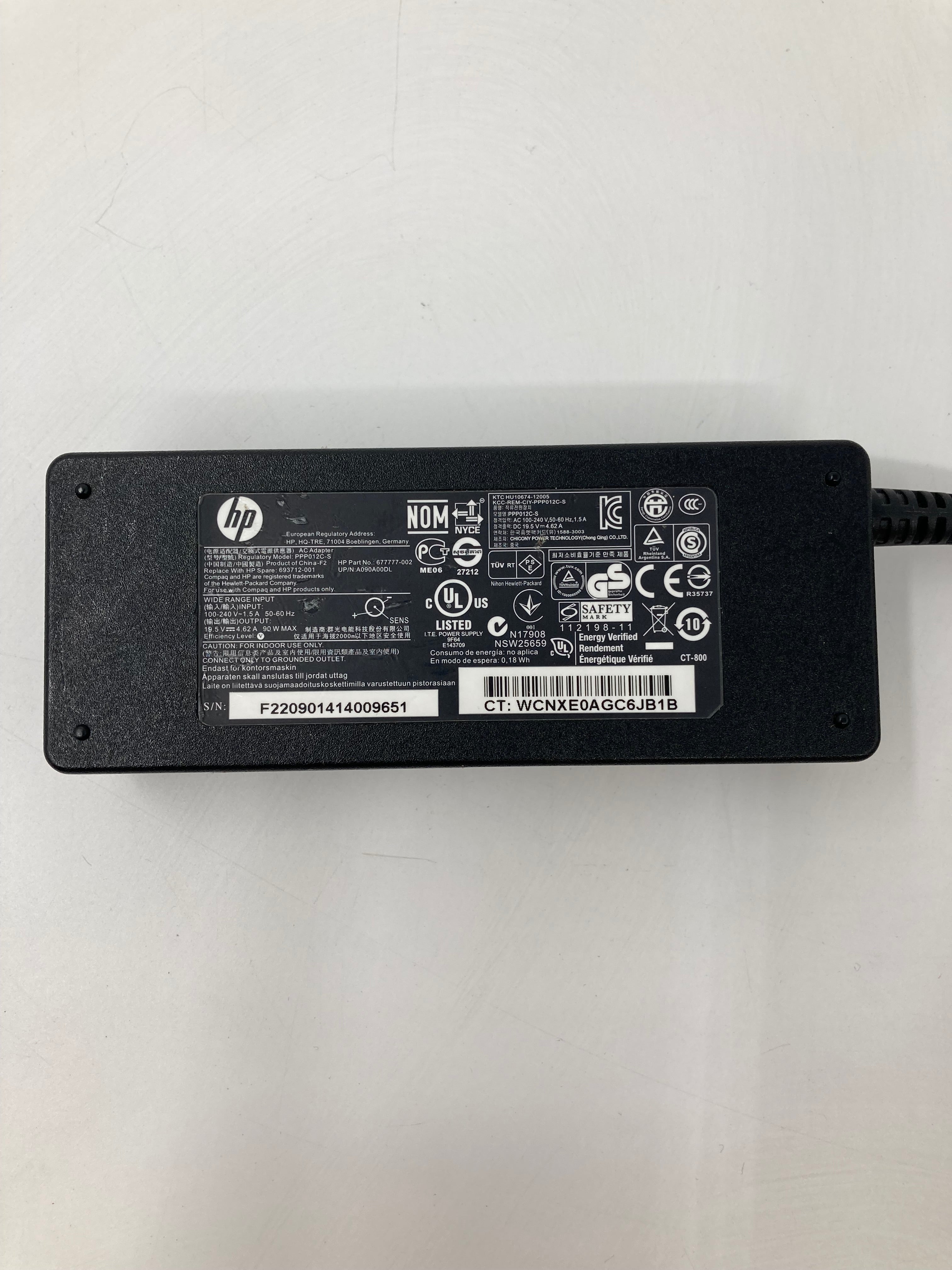 Batch 10x HP Big Tip AC Adapter Charger 65W/90W - Black