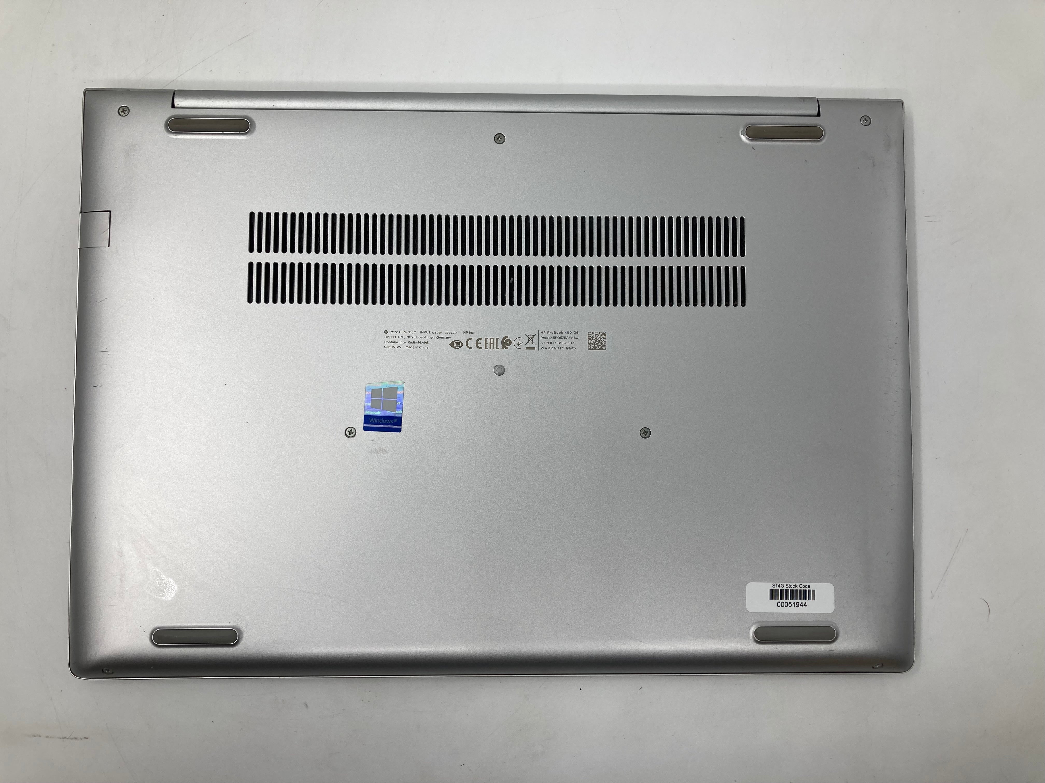 HP Laptop ProBook 450 G6 15" i5 8th Gen 8GB RAM 512GB SSD W11