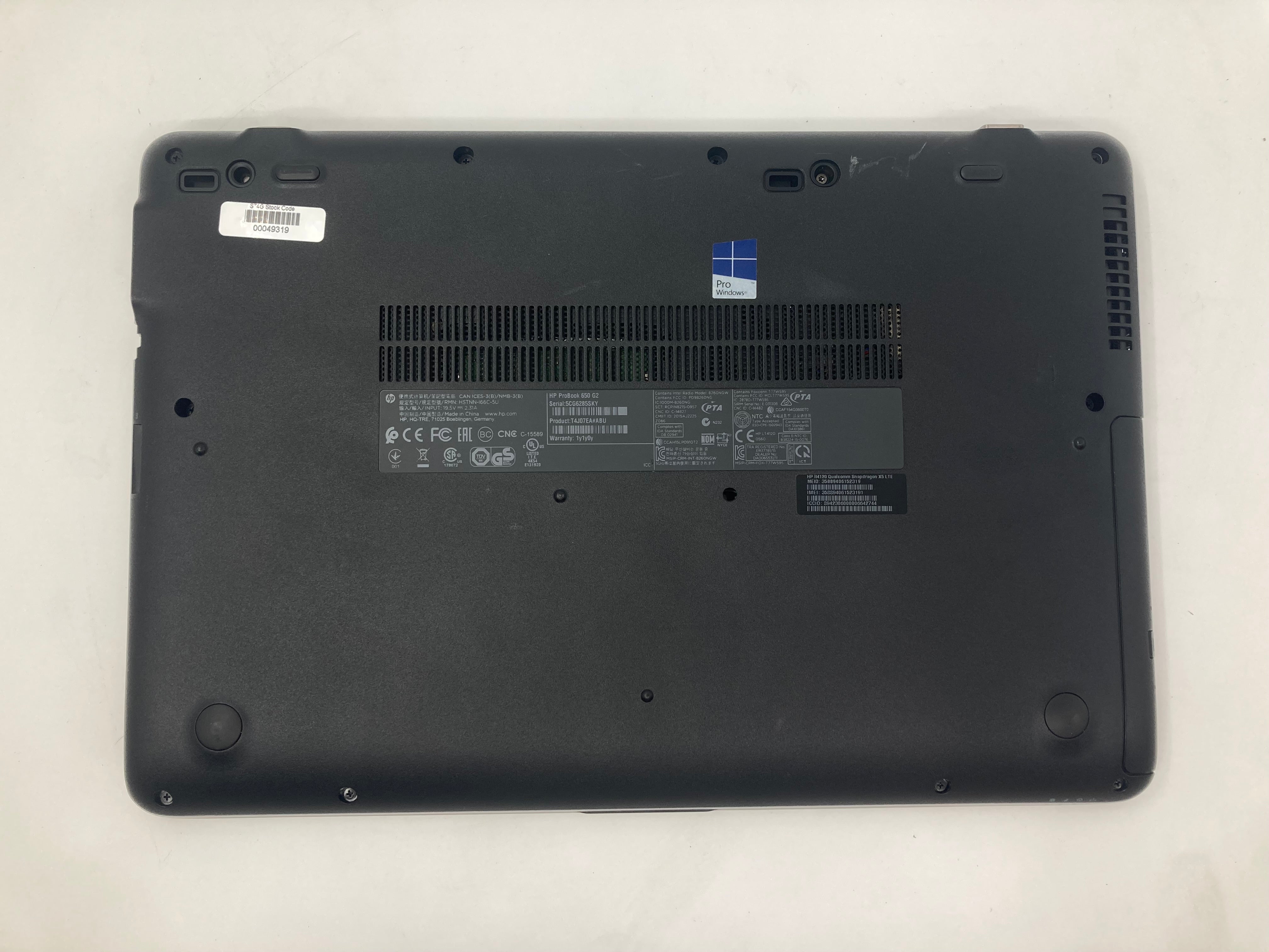 HP Laptop ProBook 650 G2 i5 6th Gen 8GB RAM No HDD No OS *Spares* #2